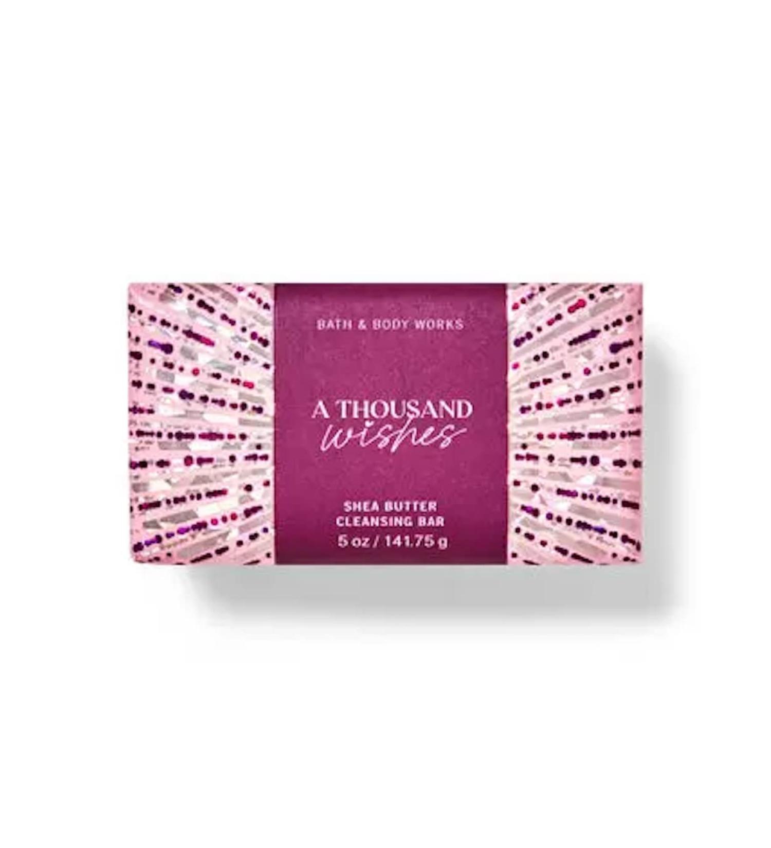 Bath & Body Works Bath and Body Works A Thousand Wishes Shea Butter Cleansing Bar Soap 4.2 oz (A Thousand Wishes)