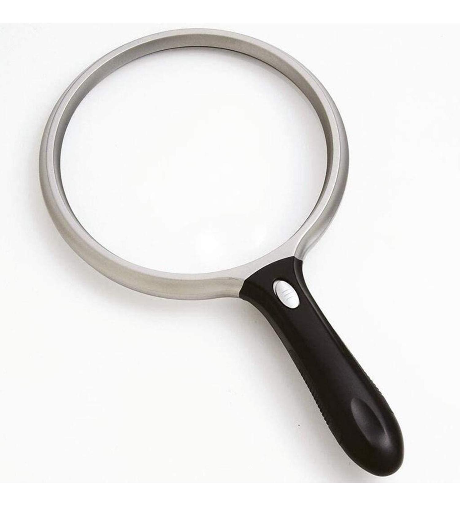 Magnifiers 10X/25X Large Handheld Magnifier Reading Magnifying Glass Mirror Surface Diameter 130mm Extra Large Elderly Magnifying Glass Read HD Handheld LED with Light Reading Aids - Buy Online on GoSupps.com