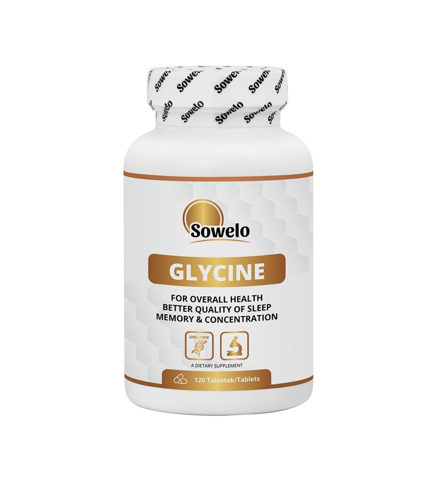  SOWELO Sowelo - Glycine 120 amino acid tablets high concentration 750 mg per tablet for a 120-day food supplement contributes to collagen building - Buy Online on GoSupps.com