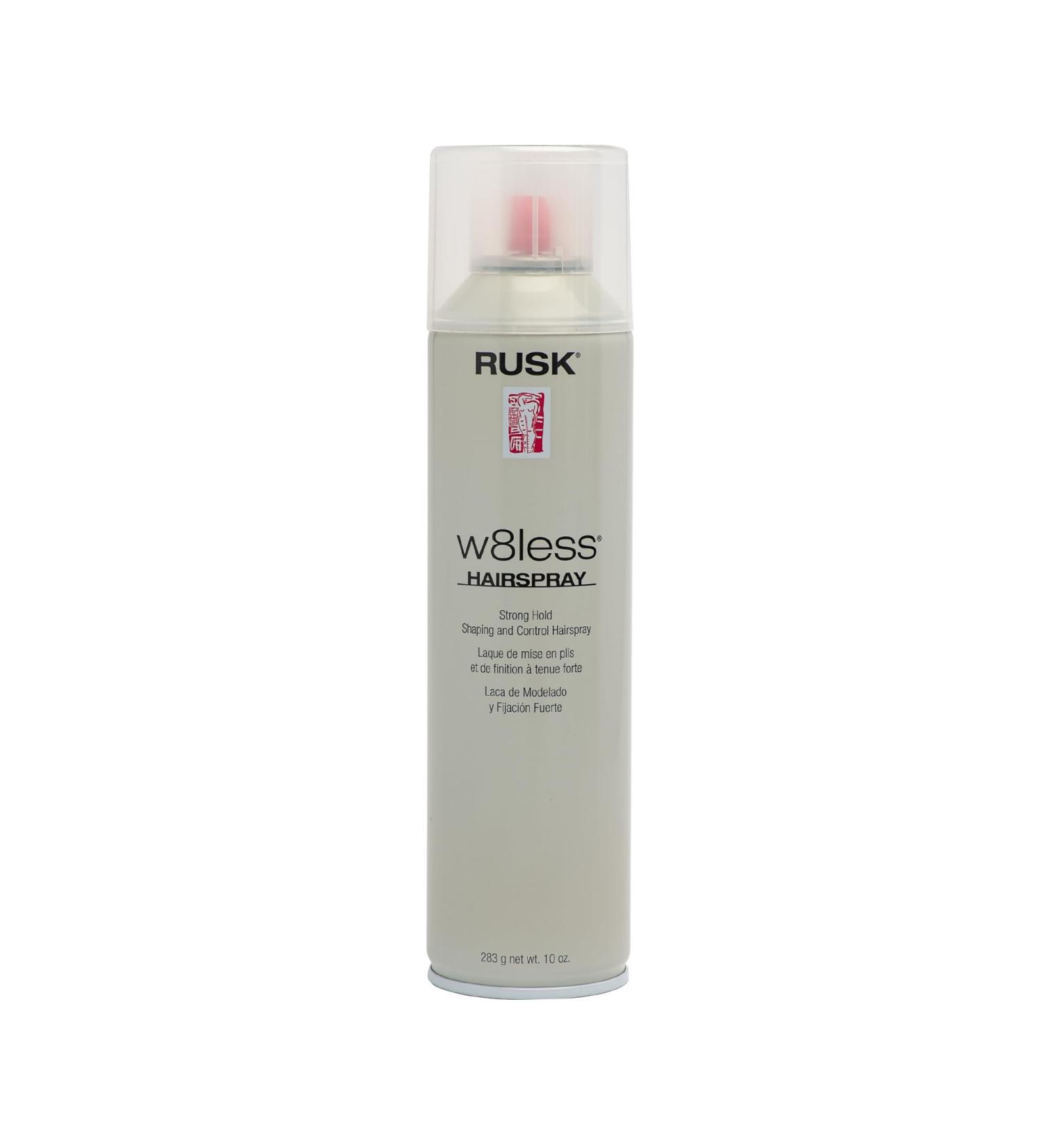 RUSK W8less Strong Hold Shaping And Control Hairspray Provides Natural Texture and Long Lasting Support 80% VOC 10 oz. - Buy Online on GoSupps.com