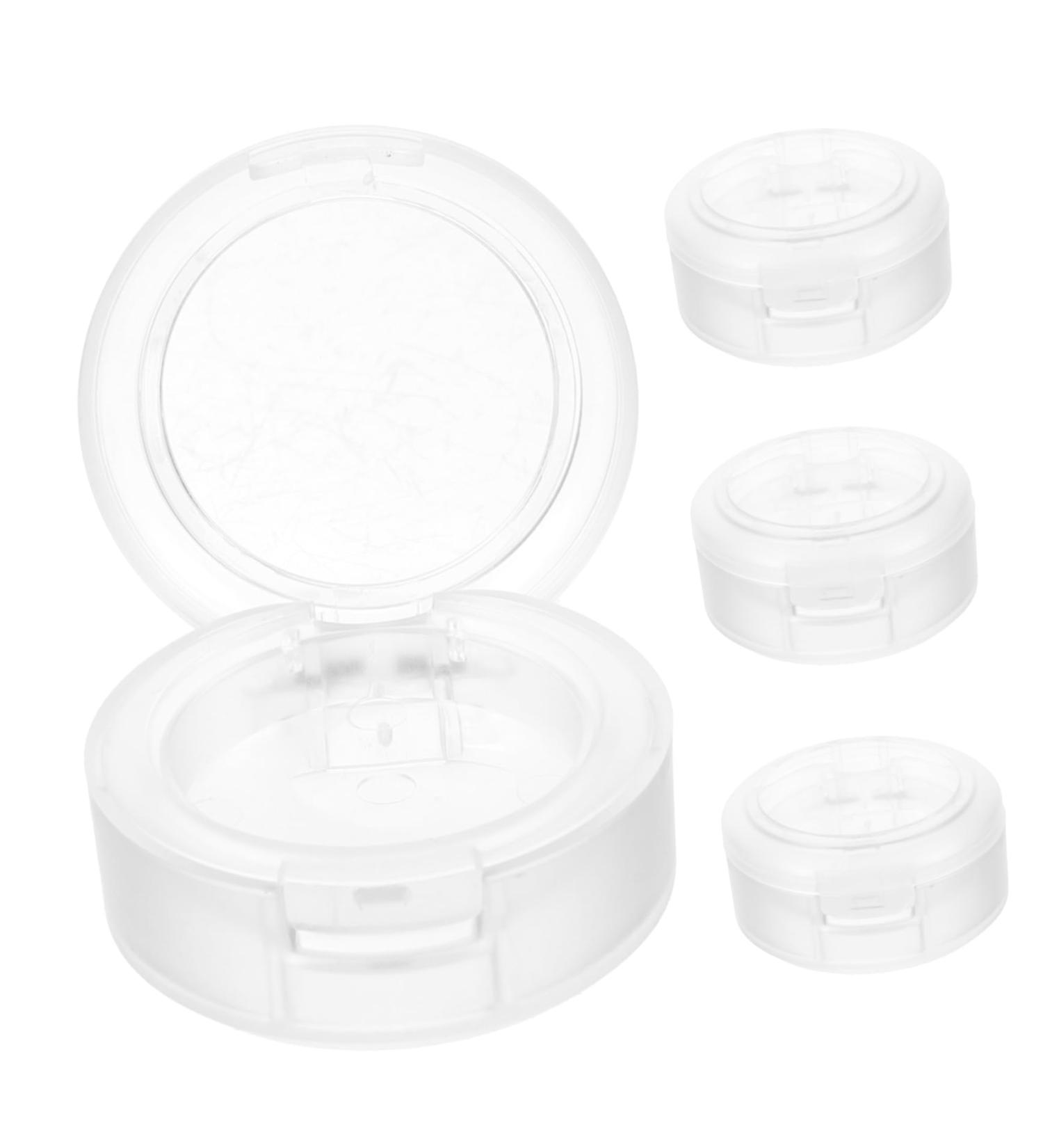 FRCOLOR 4pcs Blush for Cheeks Plastic Eyeshadow Pan Small Cosmetic Pans Eye Shadow Travel Highlight Box - Buy Online on GoSupps.com