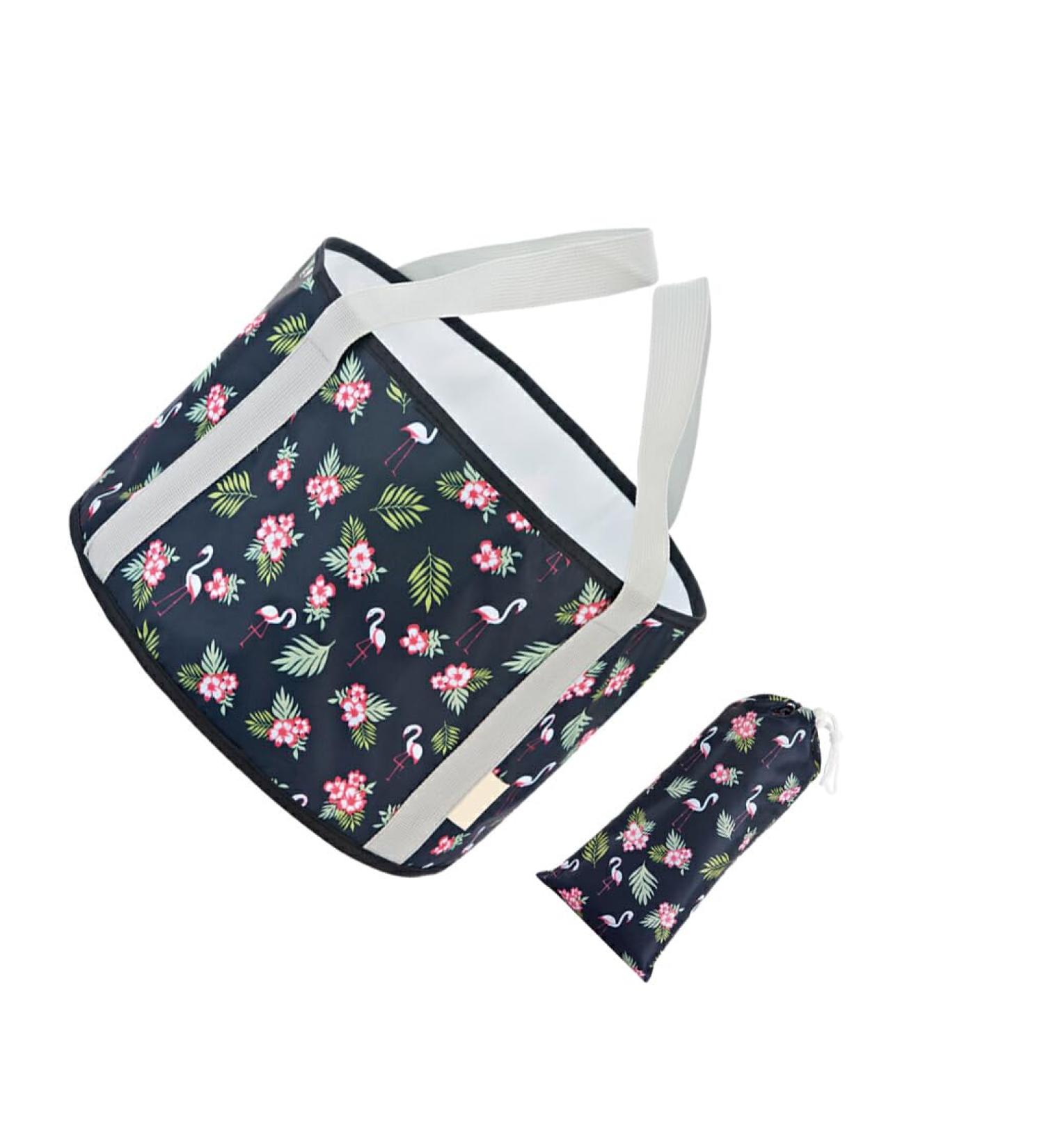 Uikeyuis Antifungal Foot Bath - Say Goodbye to Hard Skin | Medium Size 30x20cm Navy Flamingo - Perfect for a Relaxing Foot Soak - Buy Online on GoSupps.com