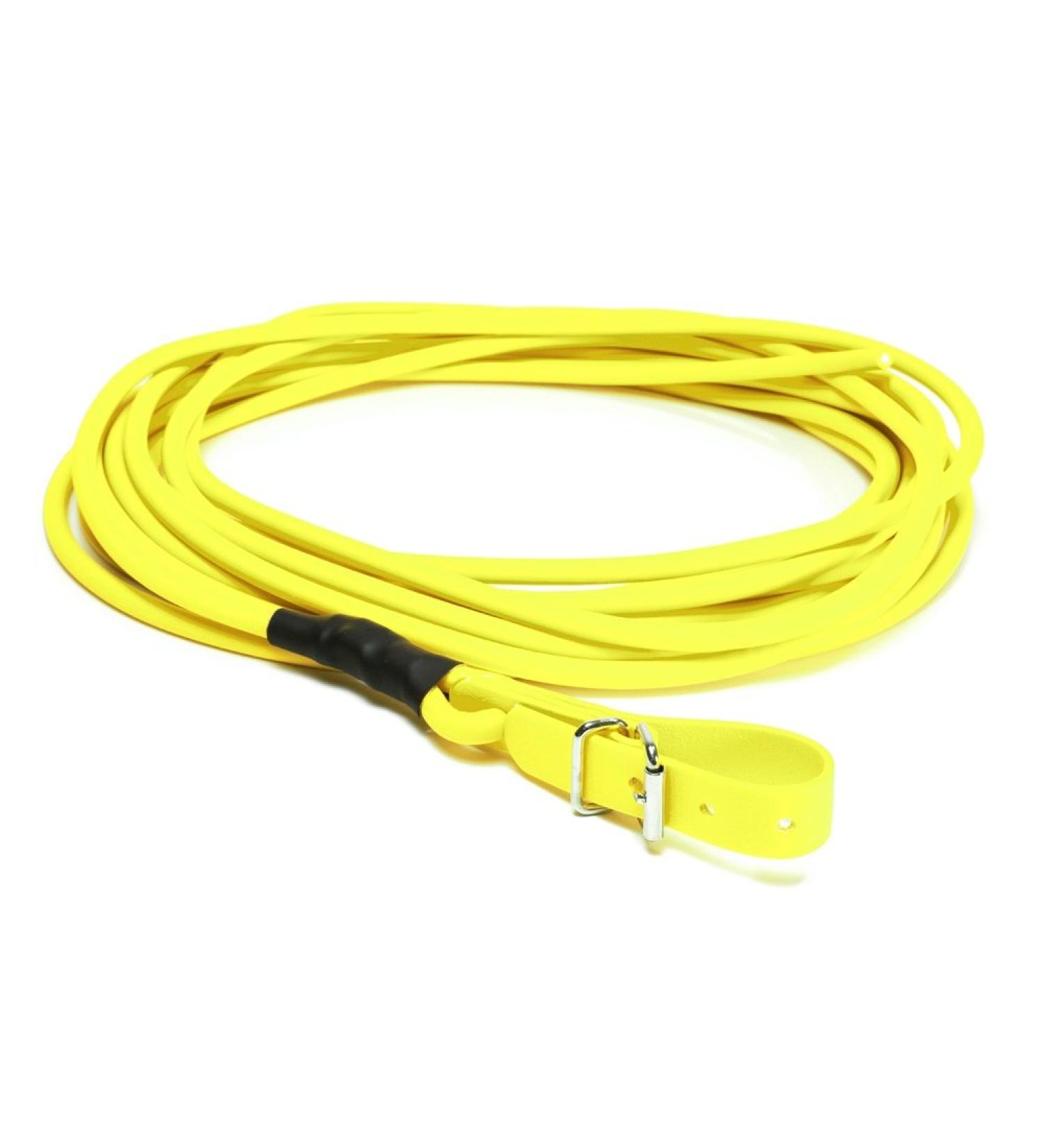 Mystique Biothane tracking line round 8mm 10m neon yellow