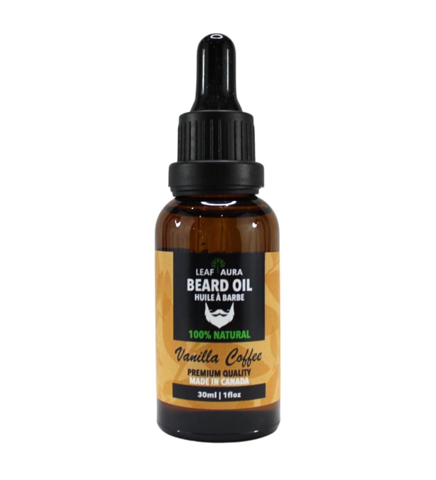 Beard Oil (Vanilla Coffee) - Premium Quality 100% Natural & Made in Canada | 30ml - Nourish & Style Your Beard - Buy Online on GoSupps.com