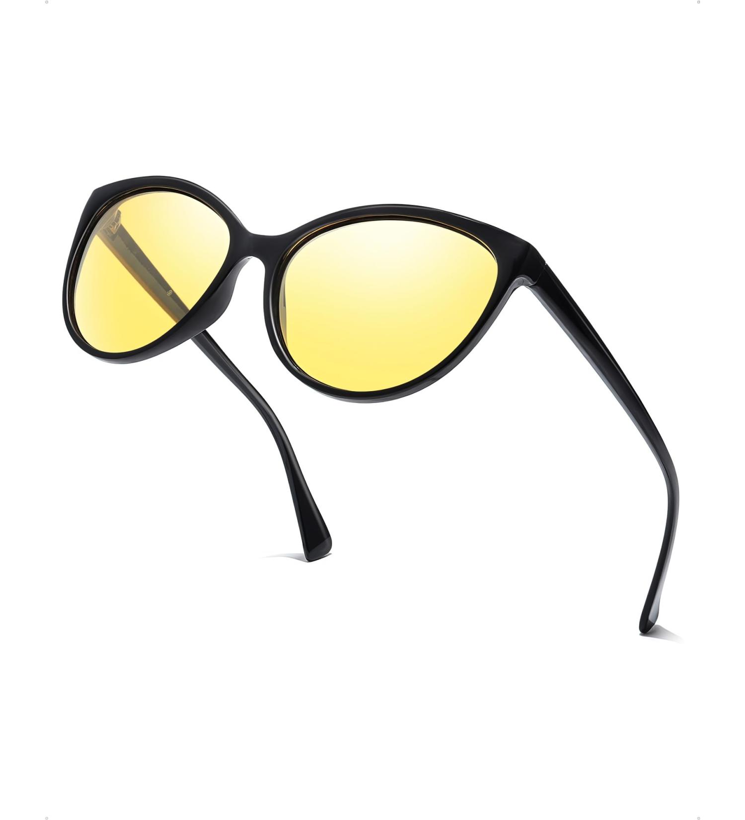 LVIOE Night Vision Goggles for Women - Polarized Eye of the Cat Design with Red Reflections | Superior Night Driving Gear - Buy Online on GoSupps.com