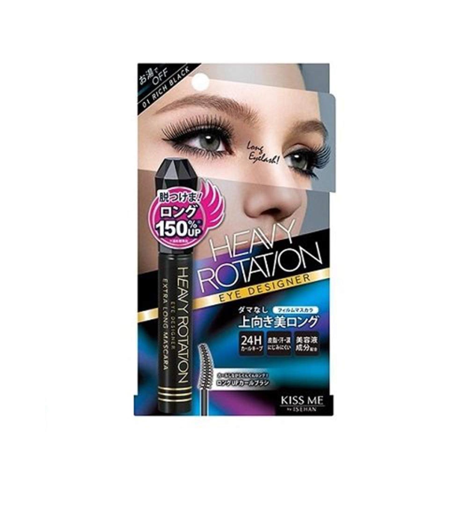 KissMe Isehan Heavy Rotation Eye Designer Extra Long Mascara - Rich Black (Green Tea Set) - Buy Online on GoSupps.com