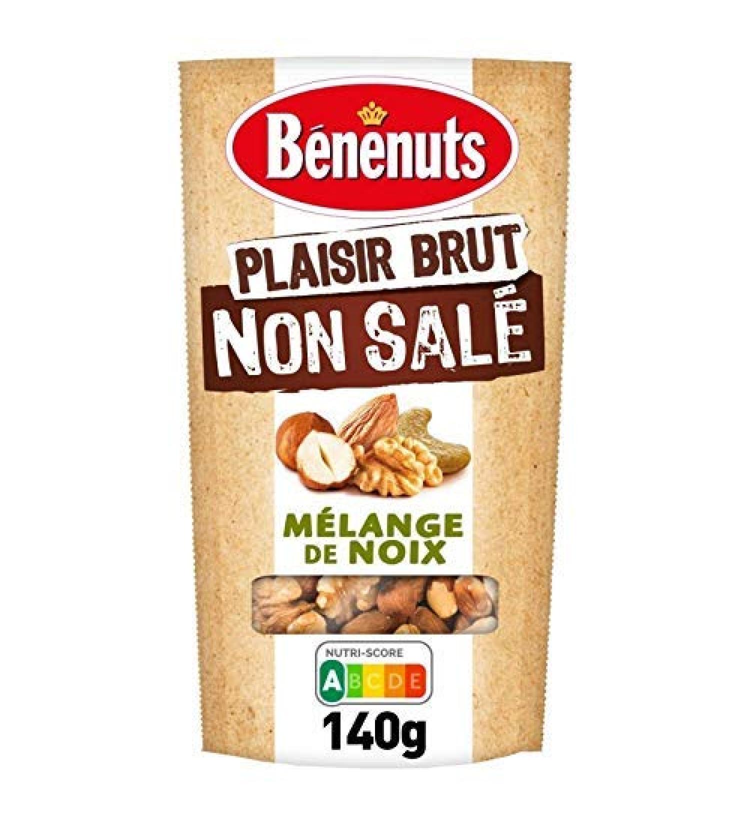 BENENUTS - Plaisir Brut M lange De Noix Non Sal 140G - Lot De 2 - meilleure offre