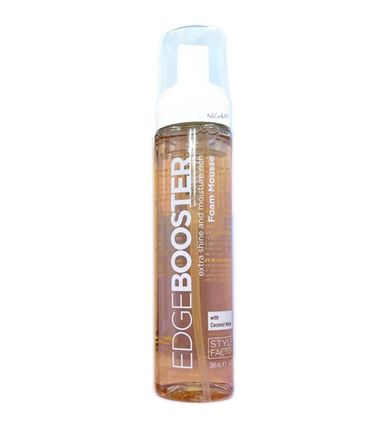 Style Factor Edge Booster Extra Shine Foam - Moisture Rich Mousse with Coconut Water | 9 Oz - International Shipping Available - Buy Online on GoSupps.com