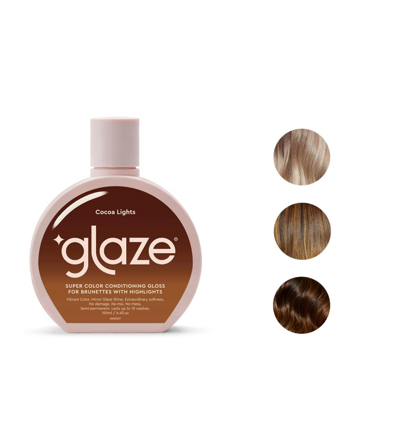Glaze Super Color Conditioning Gloss Cocoa Lights 6.4flo.oz - Award-Winning Hair Gloss Treatment & Semi-Permanent Dye - Buy Online on GoSupps.com