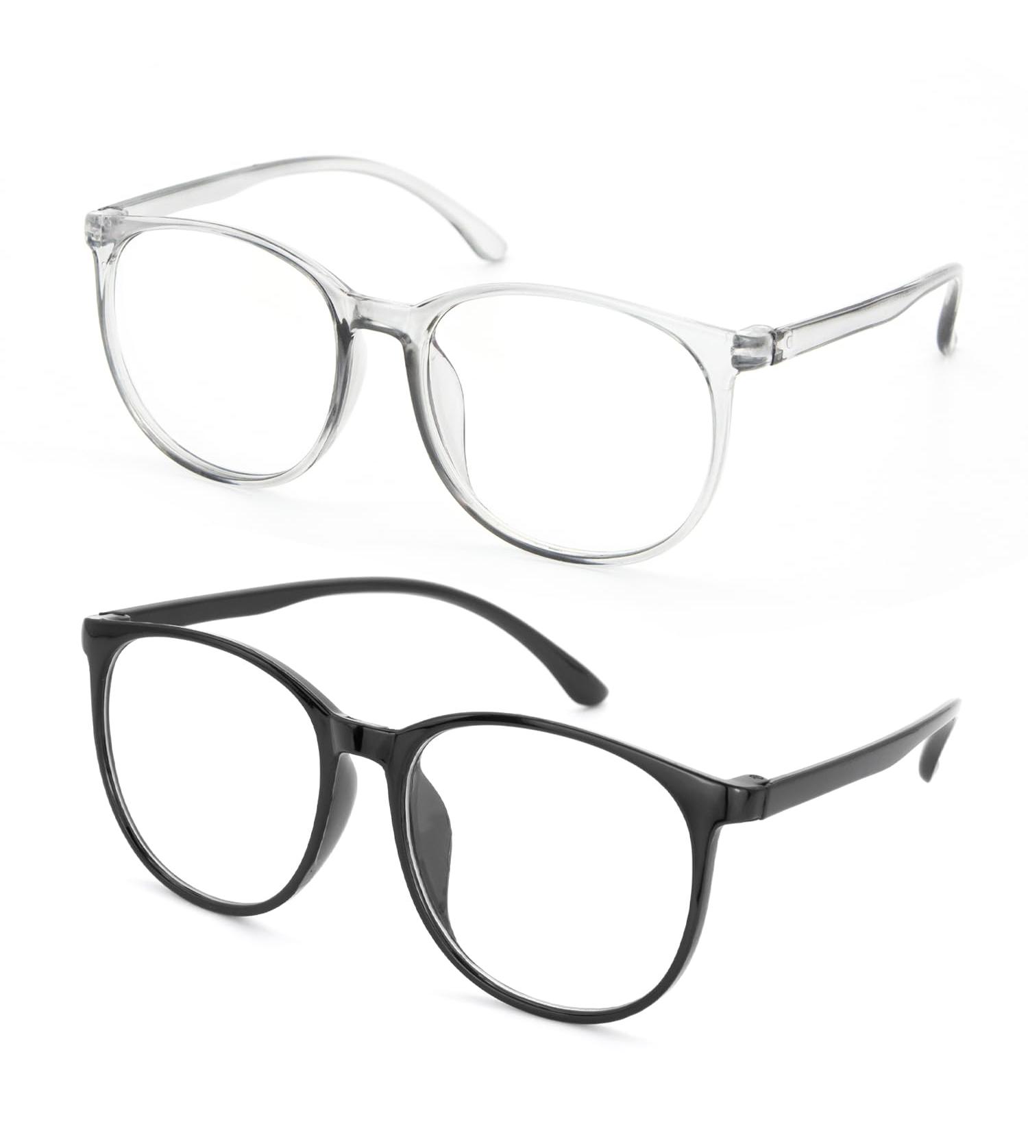 Ally-Magic Blue Light Glasses 2PC | Unisex Gaming & Reading Optical Aid | Protect Eyes & Relieve Tiredness | E6-LGYJ Black & Gray - Buy Online on GoSupps.com