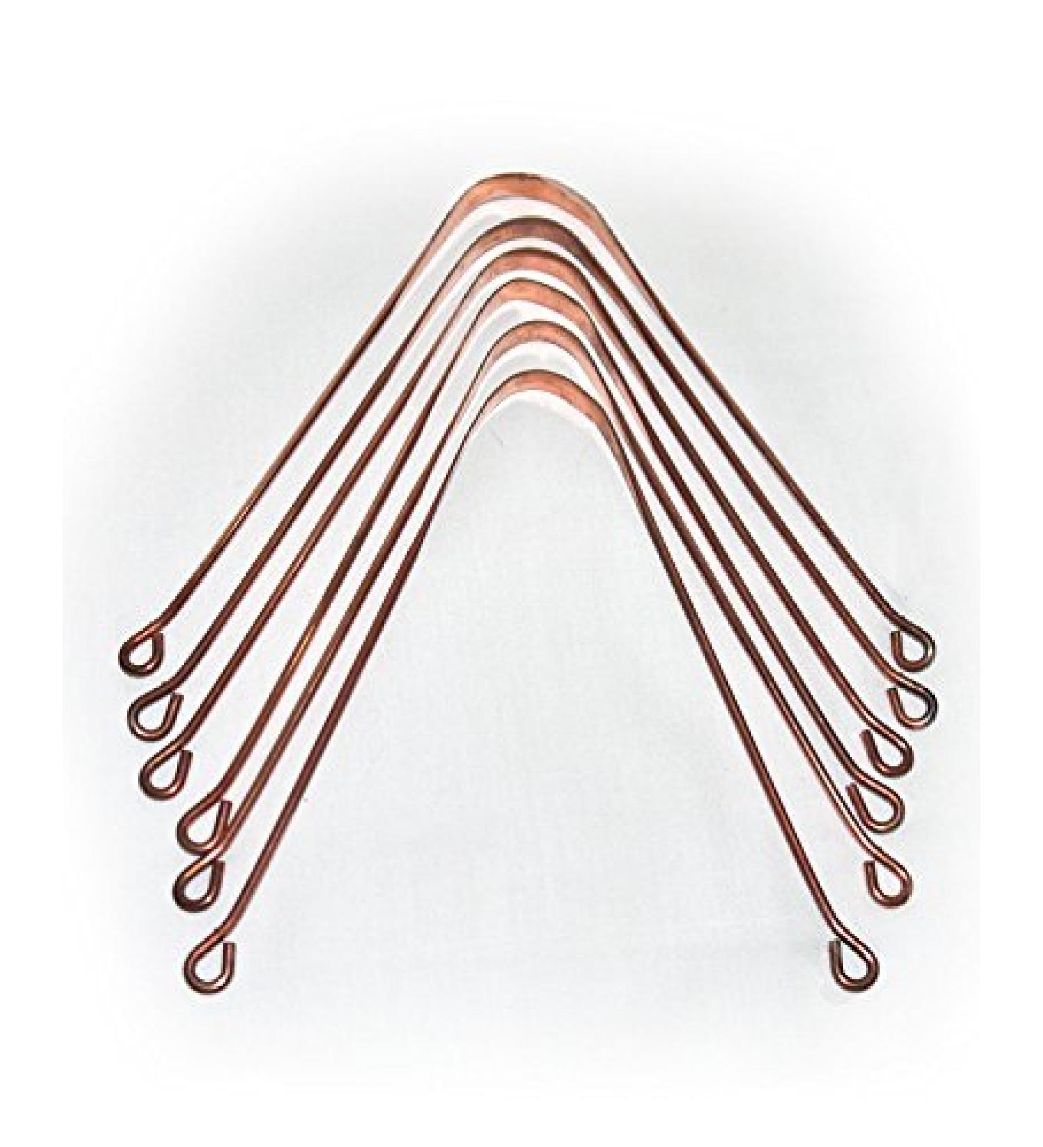 Etheric Pure Copper Tongue Cleaner Set of Six - Premium Oral Hygiene Tool for Fresh Breath | International Shipping Available - Buy Online on GoSupps.com