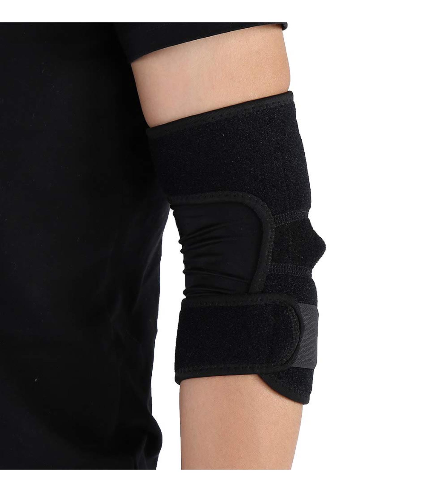 Alomejor Tennis Elbow Support Brace - Adjustable Lightweight Elbow Strap for Tennis & Basketball - Pain Relief & Comfort (Black - Buy Online on GoSupps.com