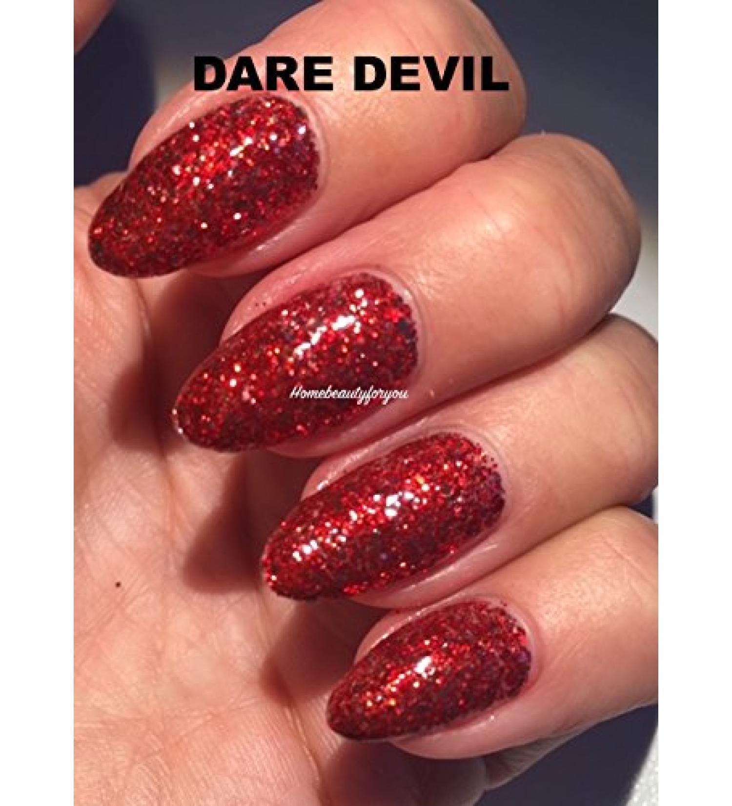 Bluesky Chistmas Party Red Collection Choose your Gel Glitter or Sparkle Nail Gel Polish UV LED Soak Off 10ml (Daredevil) SP10