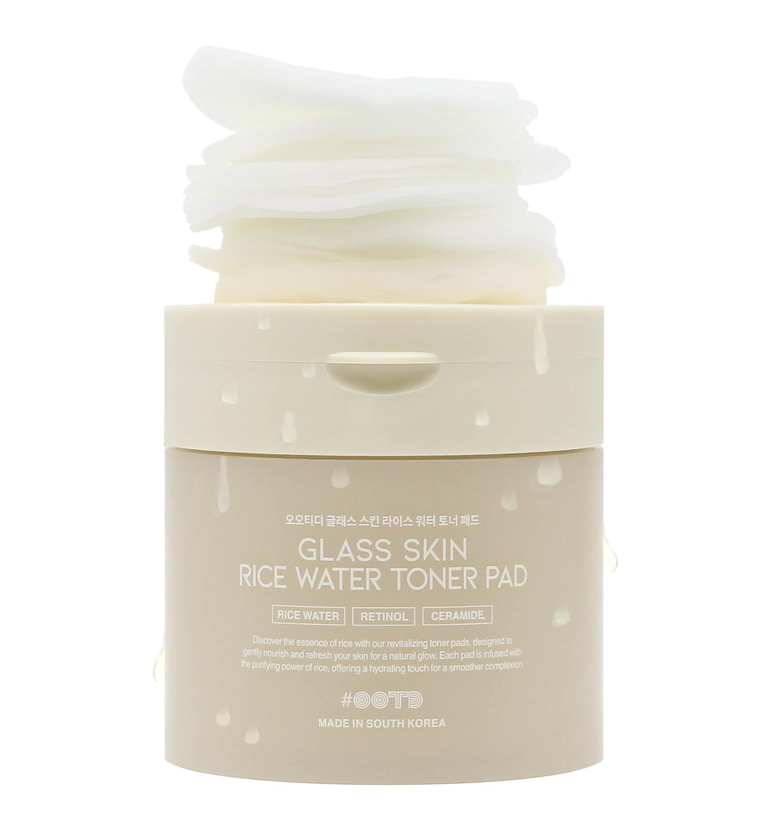 Toner Pads for Dry Dull Sensitive Skin Korean #OOTD Retinol Ceramides Strengthen Skin Barrier Smoothing Hydrating Toner Pad 70Pads 4.05oz 120ml Toner Pads With Fermented Rice Extract - Buy Online on GoSupps.com