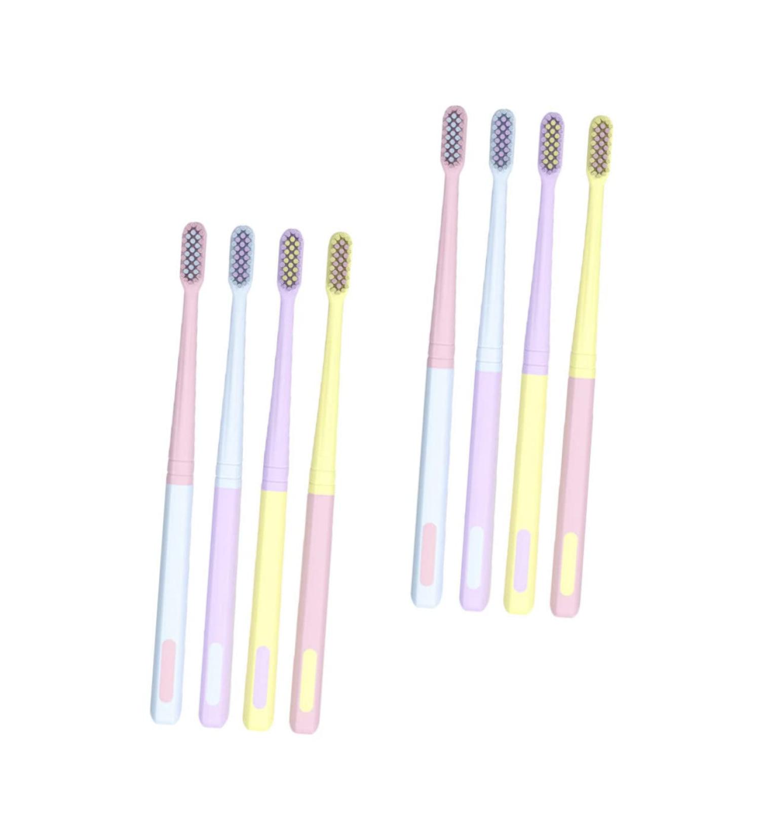 Buy Gatuida Ice Cream Manual Toothbrush Set - 8pcs Whitening Plastic Toothbrush for Fresh Oral Care | International Shipping Available - Buy Online on GoSupps.com