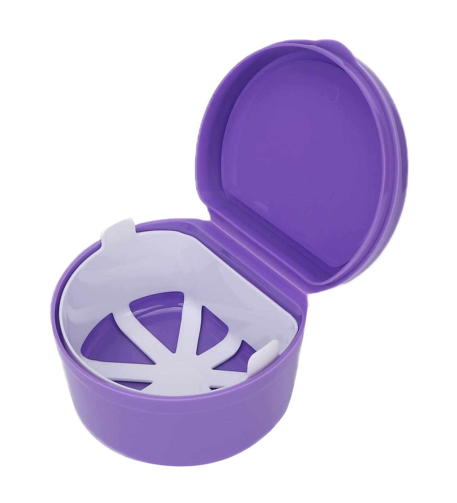 Portable Prostheses Suitcase | Plastic Holder for Tooth Storage | Violet Orthodontic Box for False Teeth - Buy Online on GoSupps.com