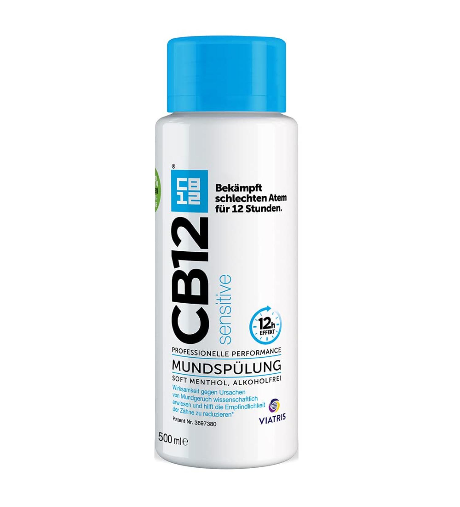 CB12 Sensitive Mouthwash for Sensitive Teeth - 12-Hour Freshness - 500 ml | International Shipping - Buy Online on GoSupps.com