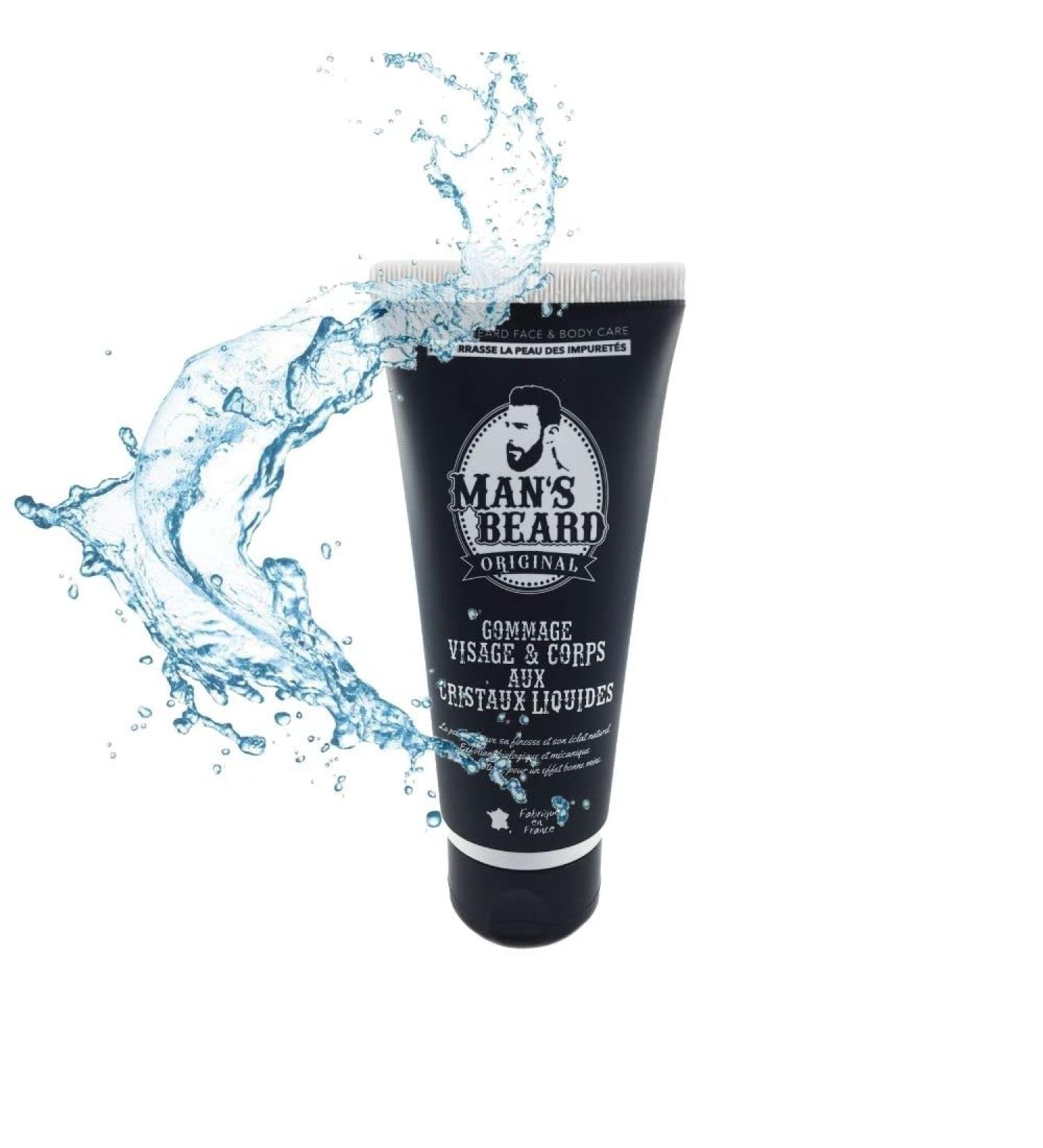 Mans Beard Peeling Scrub 100ml - Face & Body Exfoliator | French Skin Care for Clean Impurity-Free Skin - Buy Online on GoSupps.com