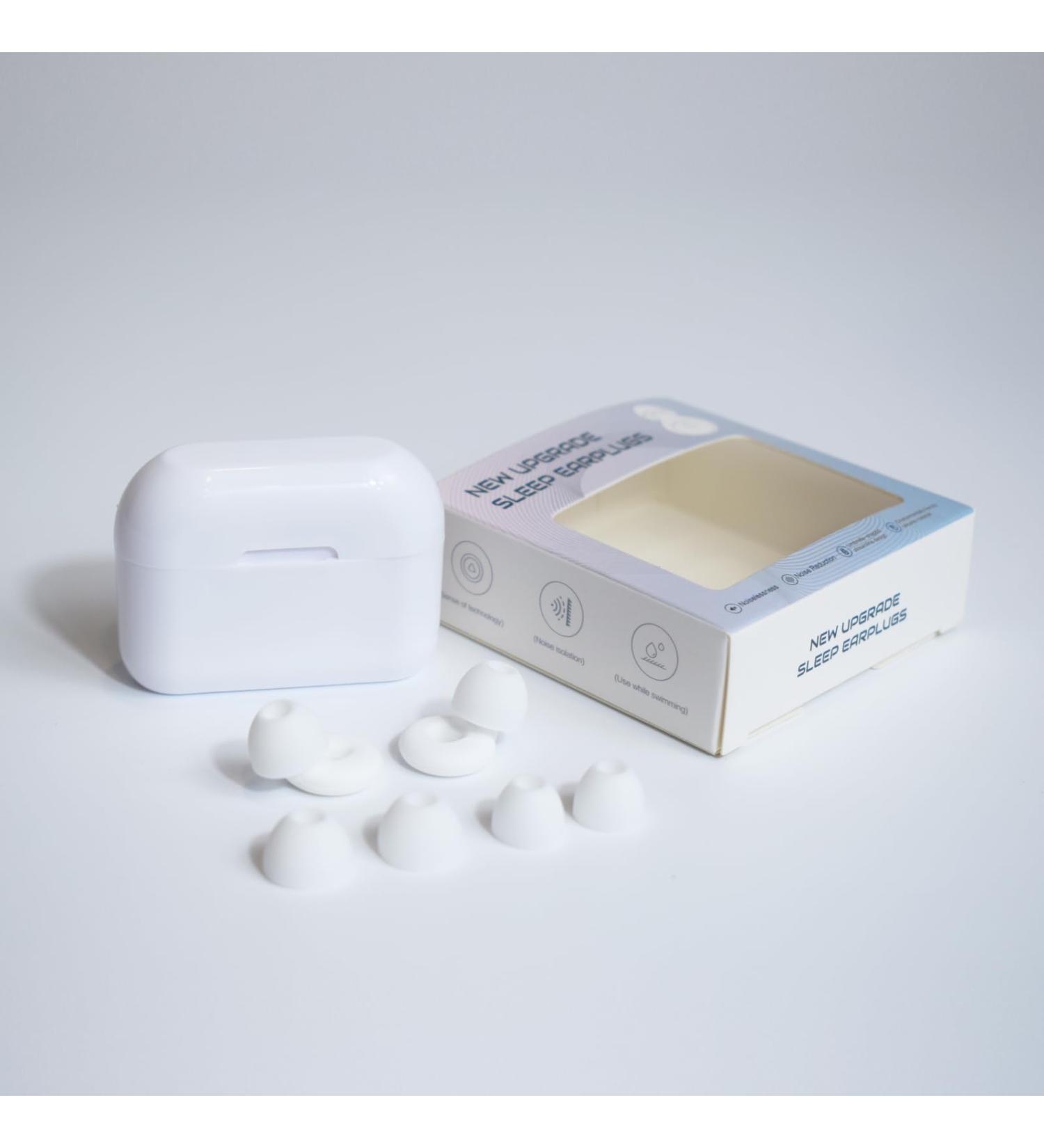 Super Soft Ear Plugs - 6 Reusable Silicone Tips in S/M/L | 26dB Noise Cancelling | NRR 14 Hearing Protection for Noise Sensitivity - Buy Online on GoSupps.com