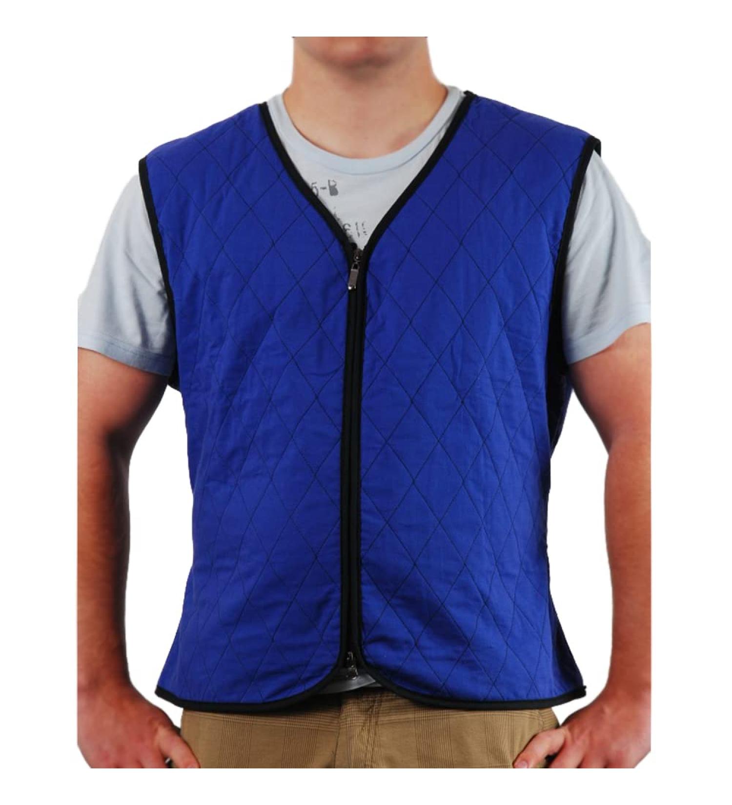 Aqua Coolkeeper Cooling Vest - Pacific Blue | Sizes S-4XL | Stay Cool Anywhere! - Buy Online on GoSupps.com