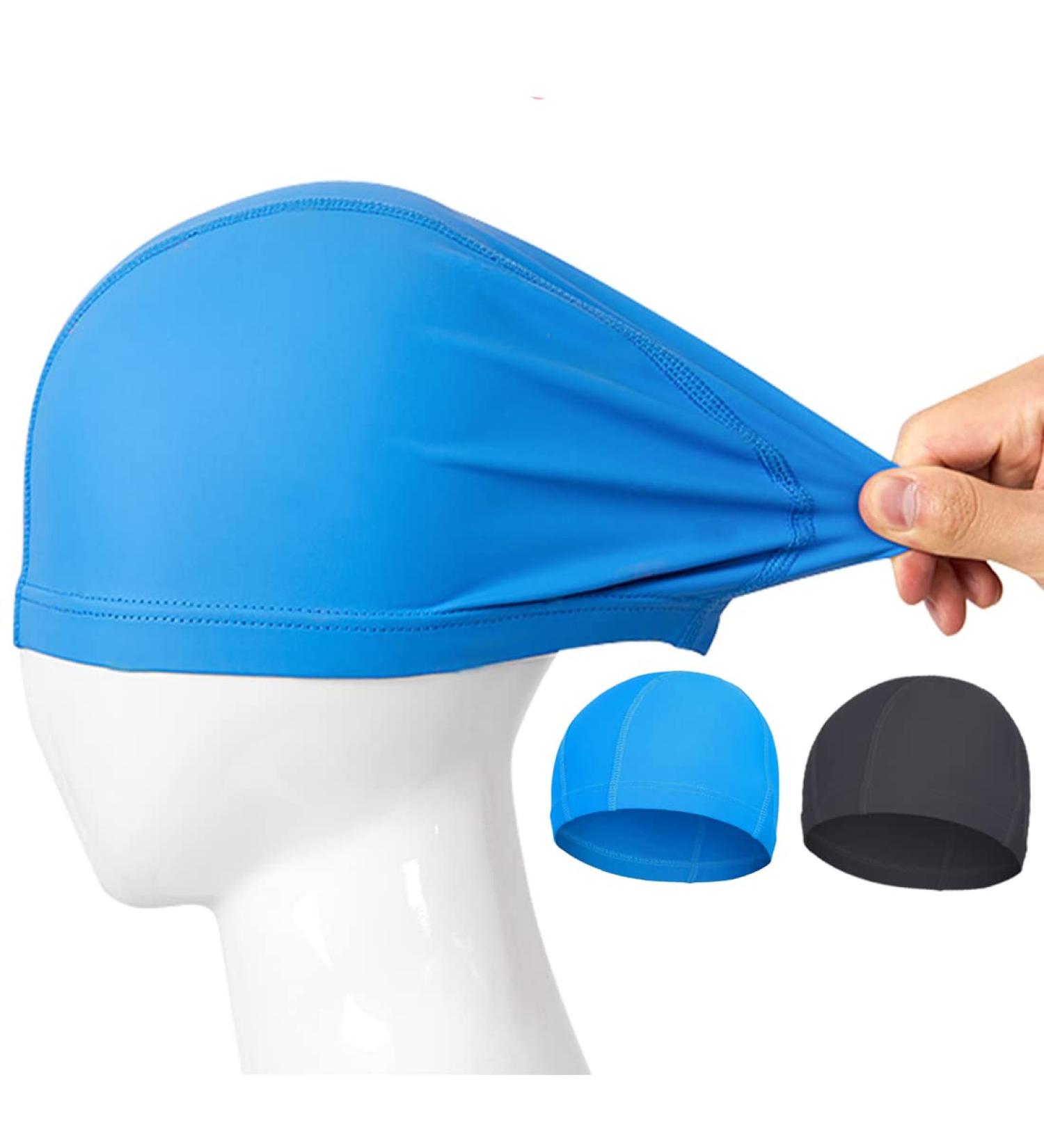 Buy Comfortable Bathing Caps for Kids & Adults - 2-Pack Elastic Swim Caps with Earplugs & Nasal Clip - Buy Online on GoSupps.com