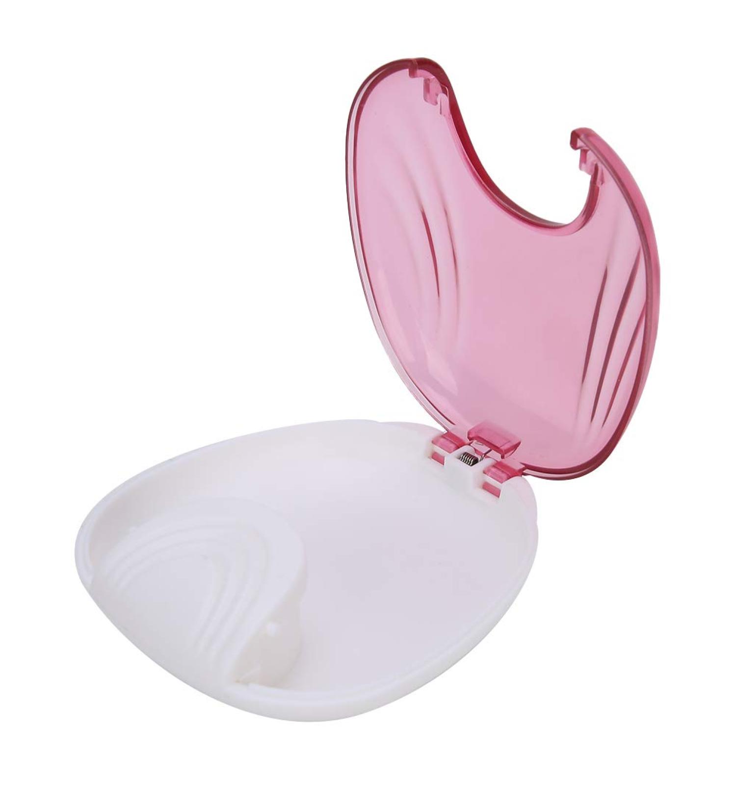 Retainer Case Portable Orthodon tic Press-to-Open Retainer Case Adult Waterproof Denture Box Storage Container for Denture Braces Mouth Guard (Pink) - Buy Online on GoSupps.com