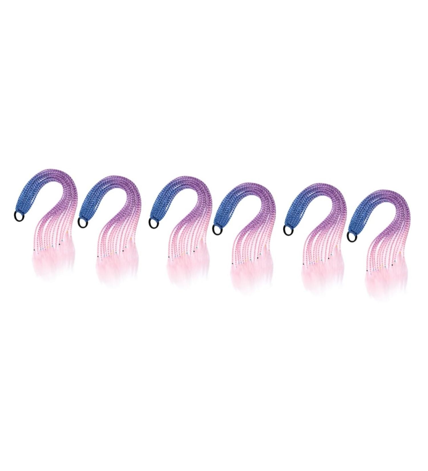 FRCOLOR 3 Sets Hair Extensions Colored Doll Synthetic Wigs Ponytail Extension Synthetic Curly Wig Synthetic Hair Curly Hair Wig Doll Wig Ponytail Holder Ring Accessories Child Elasticity - Buy Online on GoSupps.com