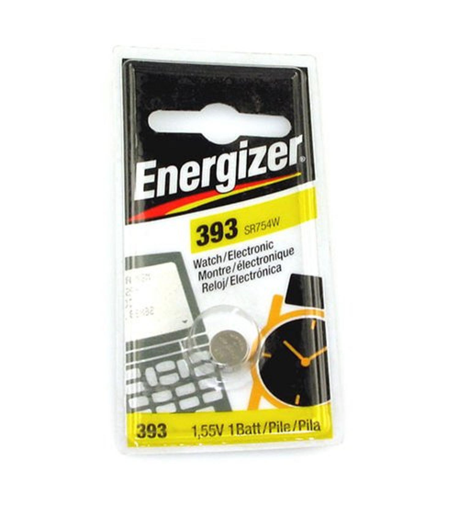 1.55V Silver Oxide 393 Coin Cell Watch Battery - Replaces SR754W