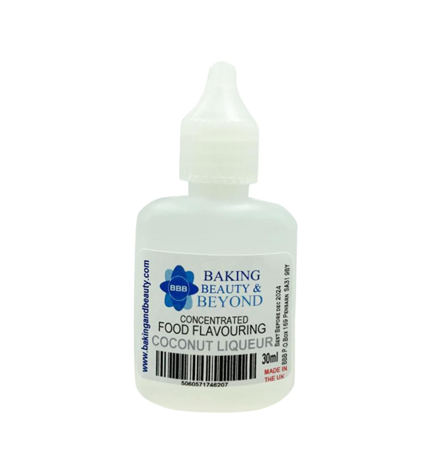 Baking Beauty and Beyond Concentrated Food Flavouring Oil - Dozen of Professional Quality Food Grade Flavours Oil for Candy Making Baking Cooking Lip Balm and Lip Gloss - Coconut Liqueur (30ml) - Buy Online on GoSupps.com