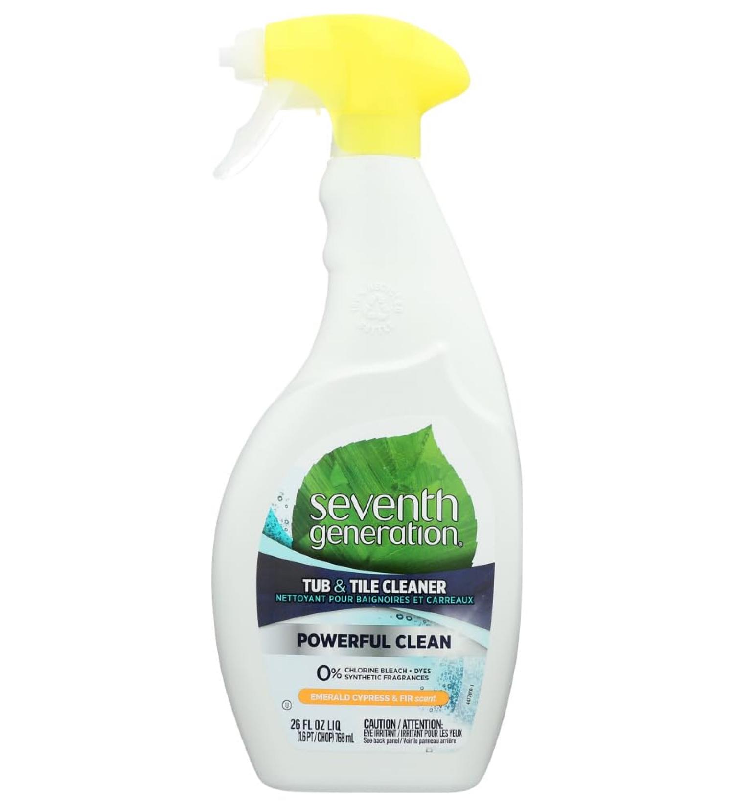 Buy Seventh Generation Tub & Tile Cleaner - Emerald Cypress & Fir 26oz (Pack of 8) | Eco-Friendly International Shipping - Buy Online on GoSupps.com