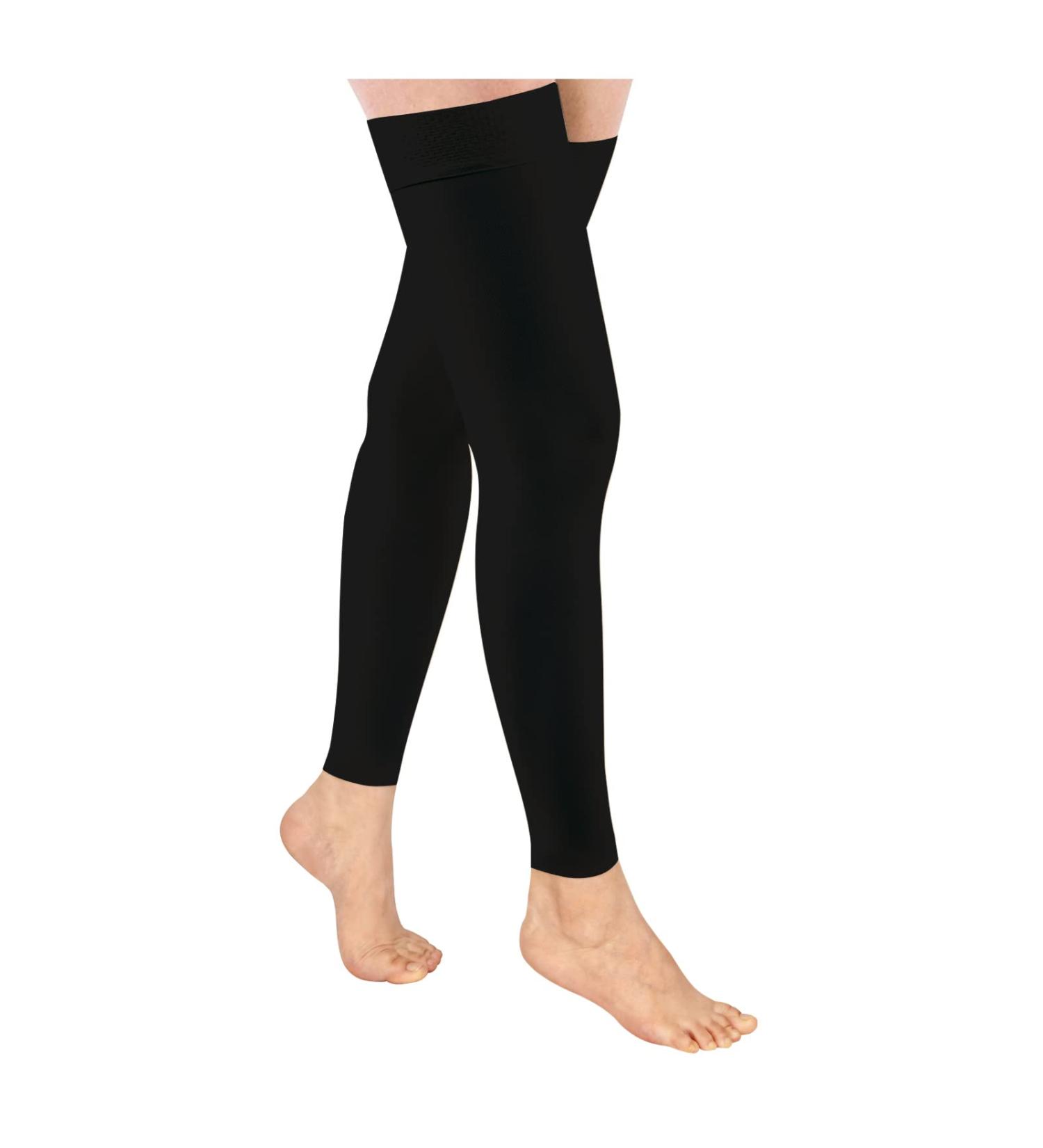 Ktinnead Thigh High Compression Stockings Footless 20-30mmHg - Black XX-Large - Buy Online on GoSupps.com