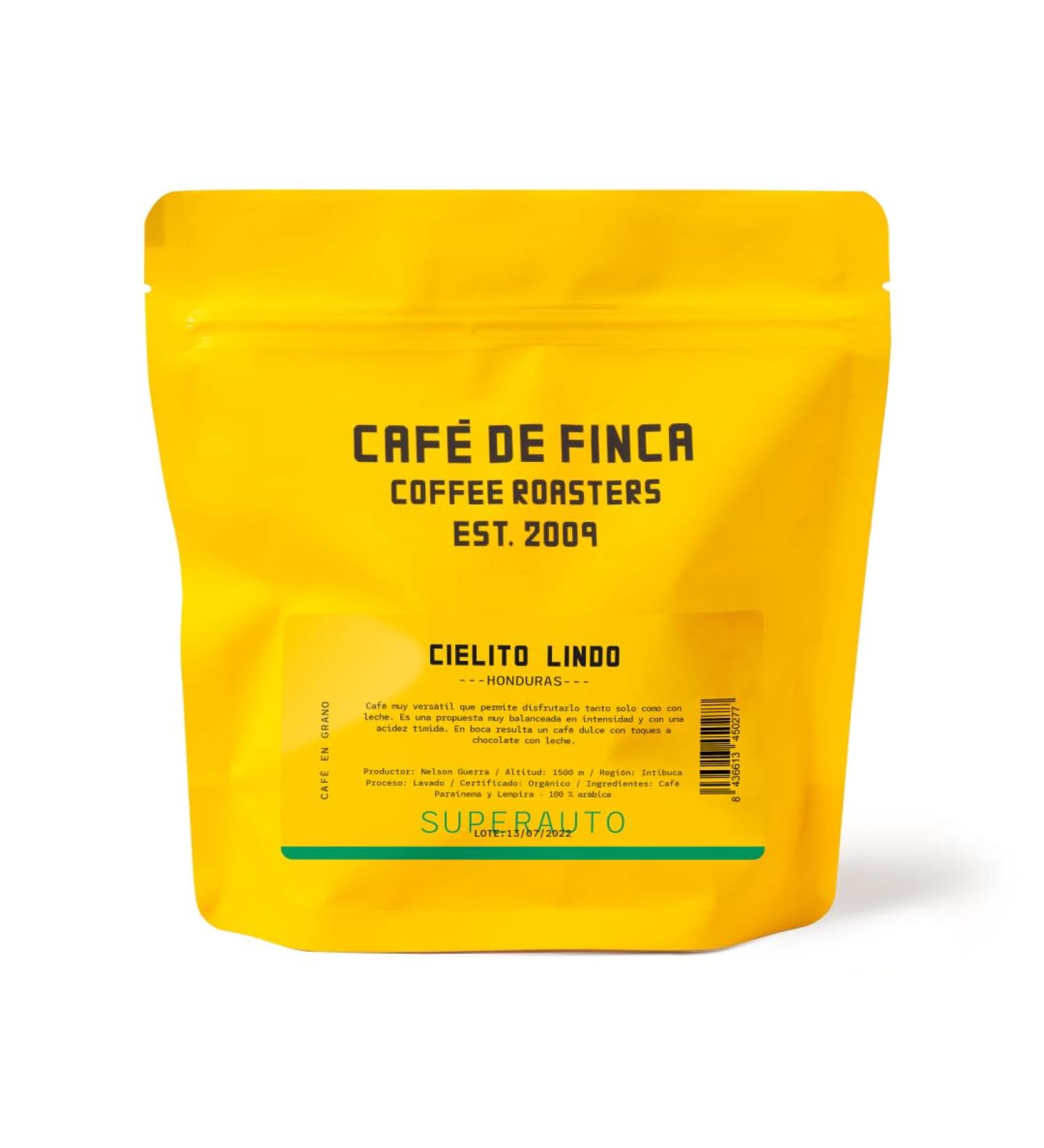 CAF DE FINCA Specialty Coffee Beans | Natural Arabica Coffee Beans | Coffee Colombia Ethiopia Brazil | Organic Natural Roasted Coffee | Super Automatic Coffee Maker (Honduras 1000gr) Honduras Cielito Lindo 1 kg (Pack of 1) - Buy Online on GoSupps.com