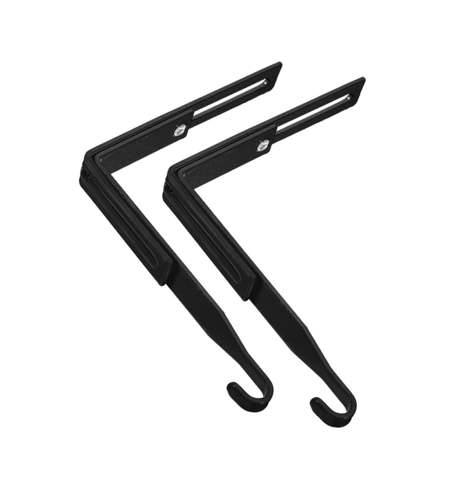 ABOOFAN 2pcs Metal Cabinet Hooks Heavy Duty Clothes Hanger Towel Hooks Metal Hook Wall Hanging Household 8.00X7.00X1.20CM Black - Buy Online on GoSupps.com