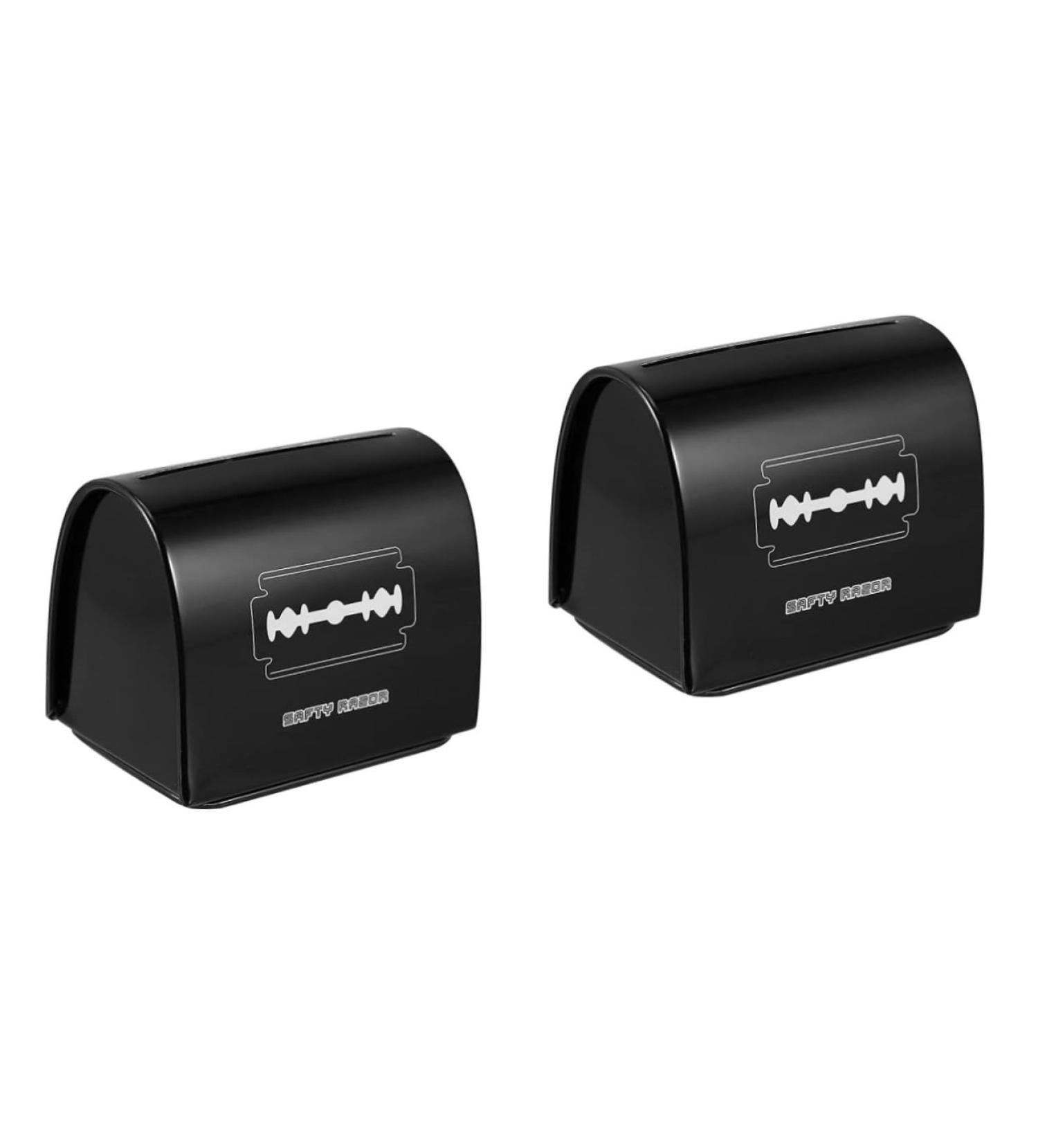 Shop Minkissy 2 Pack Blade Recycling Box - Metal Disposal Container for Safe Razor & Hair Clipping Storage - Buy Online on GoSupps.com