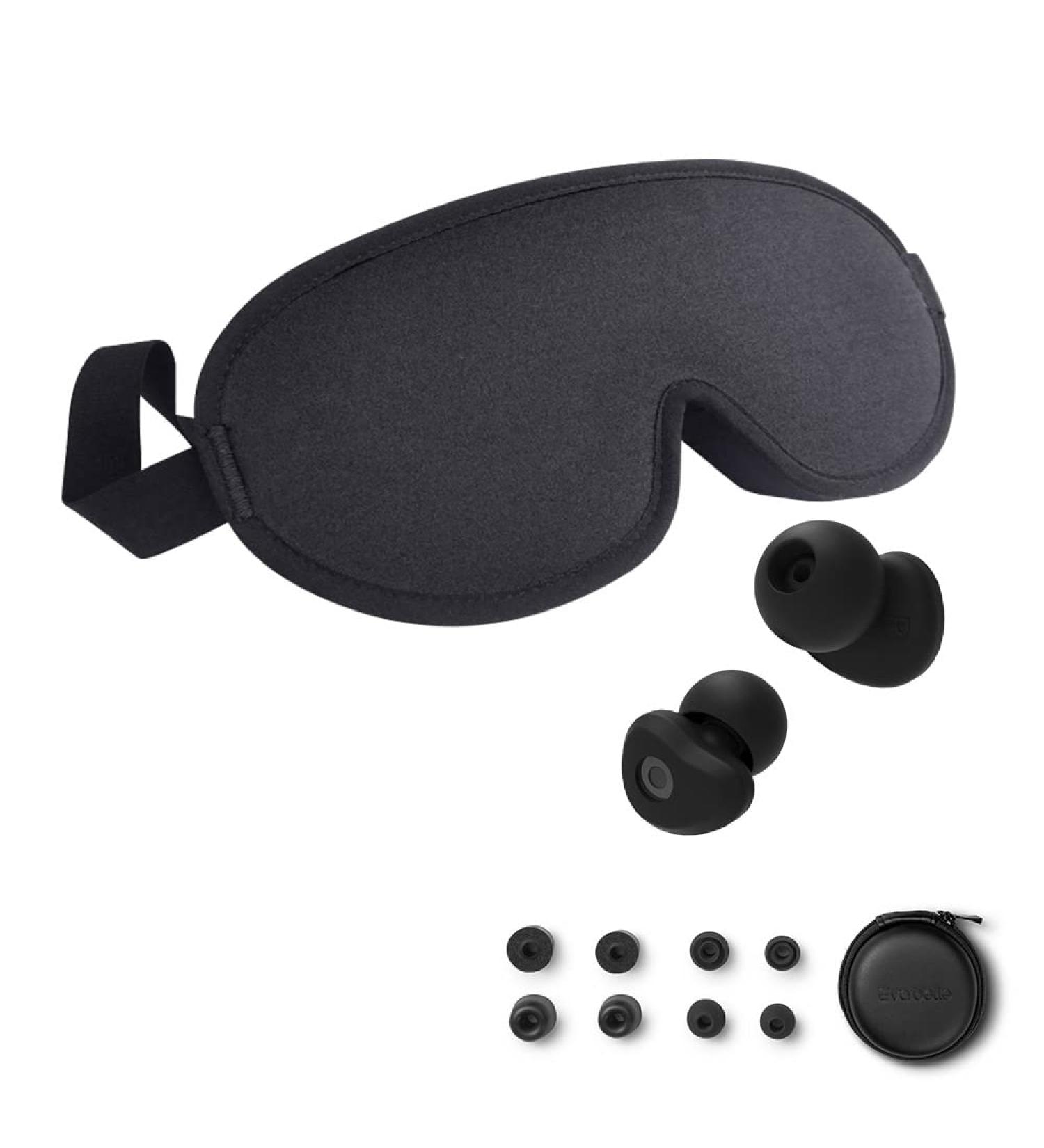 EVA BELLE 3D Light Blocking Sleep Mask with Ear Plugs for Noise Reduction - Buy Online on GoSupps.com