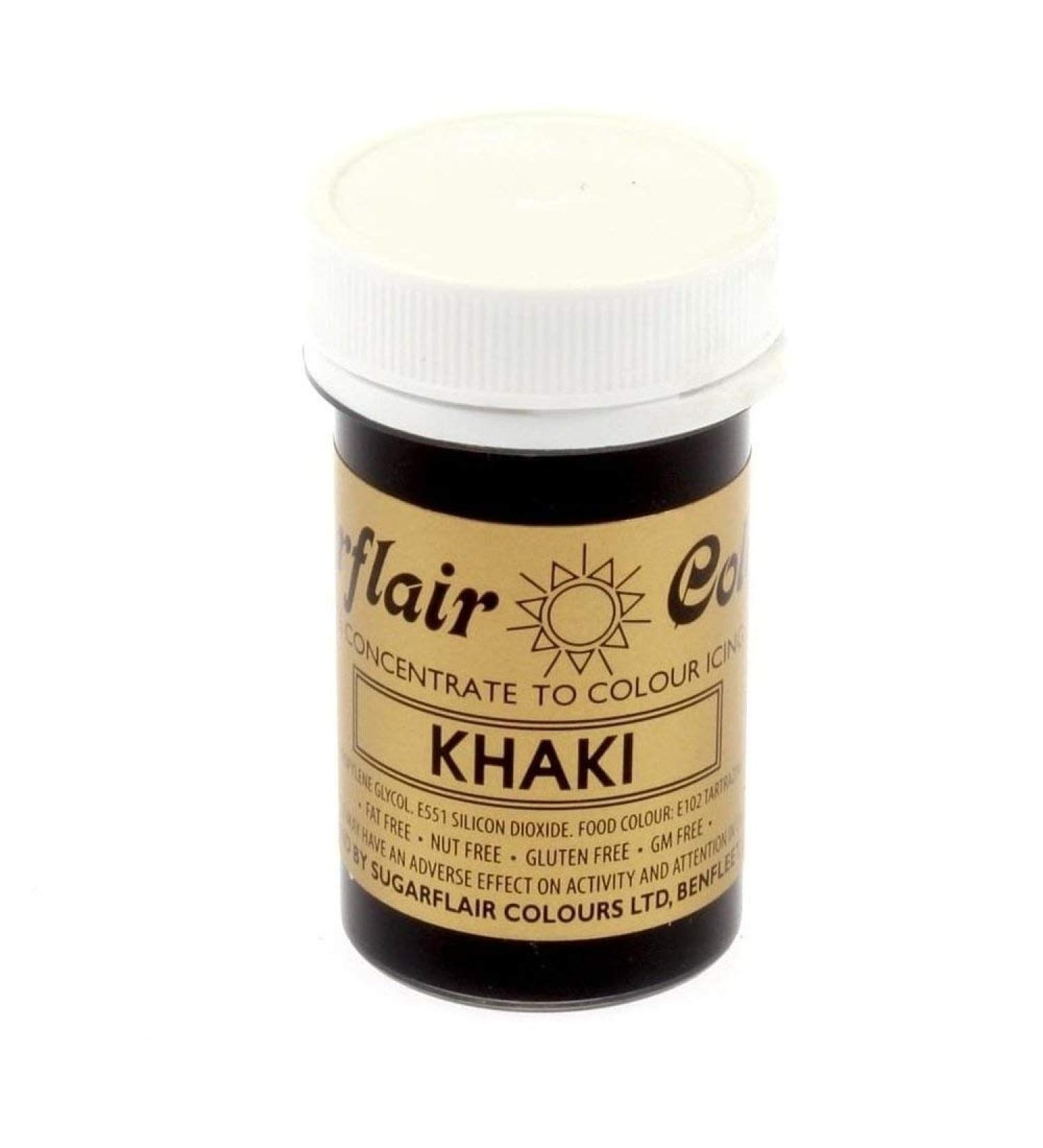 Sugarflair - Sugarflair Food Colouring Gel Paste Icing Colour - Khaki