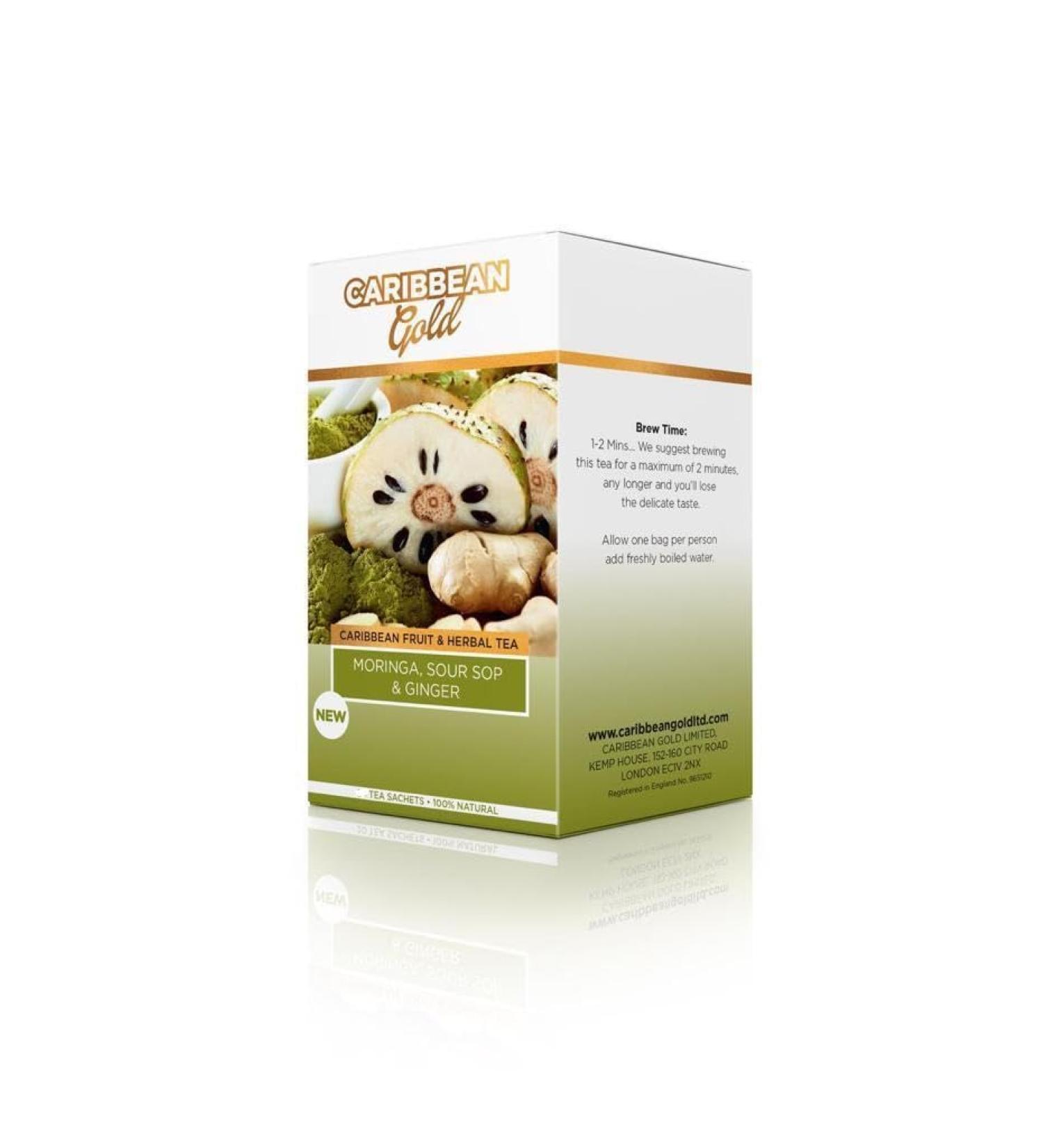 Grehge Fruit and Herbal Teas (Moringa Sour Sop & Ginger) - Buy Online on GoSupps.com
