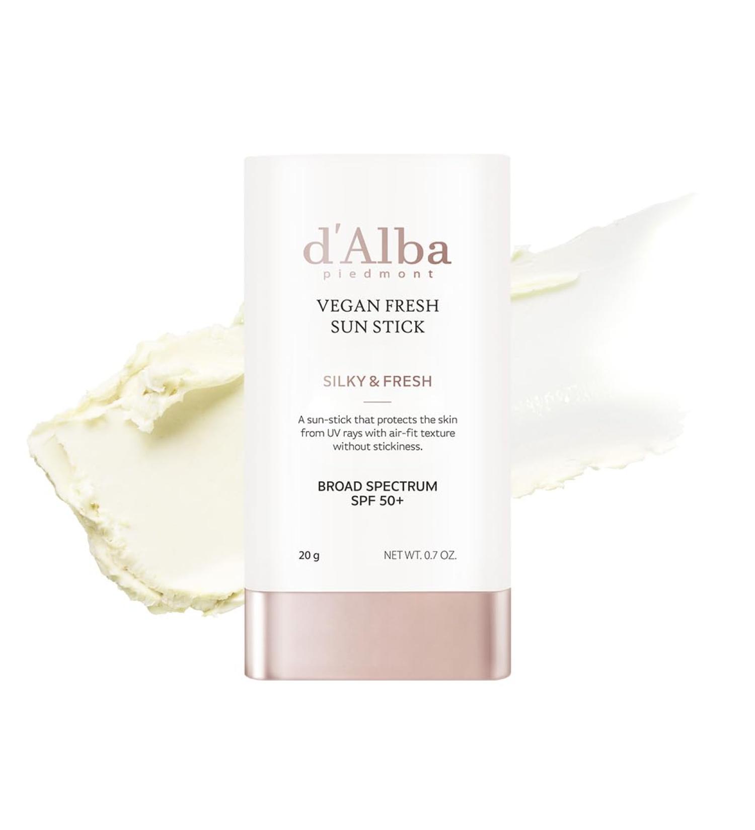 d'alba Piedmont Air Fit Fresh Sun Stick OTC BROAD SPECTRUM SPF 50+ Non-Sticky On-the-Go Sun Protection Outdoor Essential Vegan Sun Stick Silky & Fresh Korean Skin Care (0.7 Oz.) - Buy Online on GoSupps.com