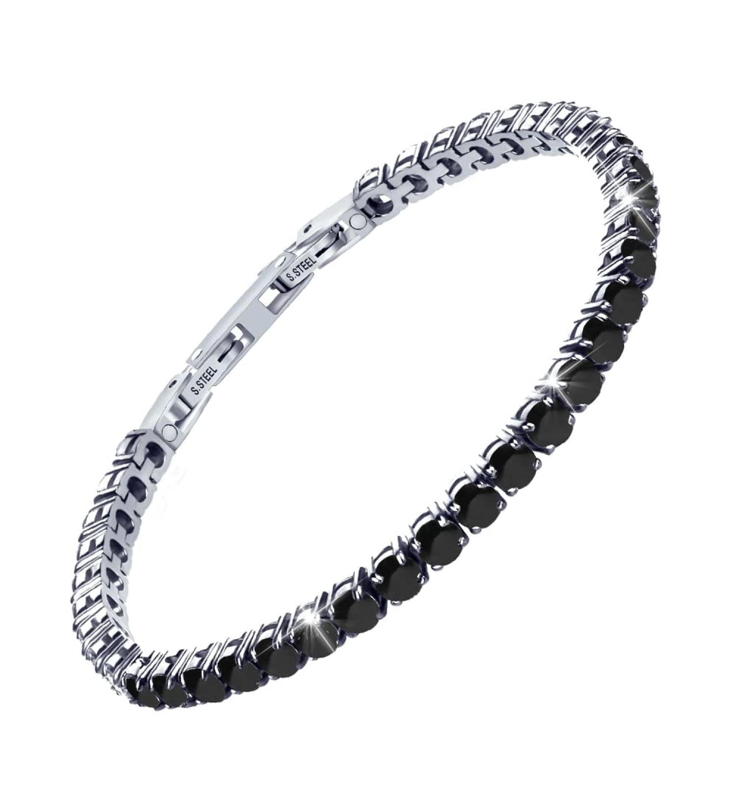 Magnetic Bracelet for Women Beauty Titanium Steel Magnetic Bracelets Bracelets Magnetic Women Tennis Bracelet (Black) - Buy Online on GoSupps.com