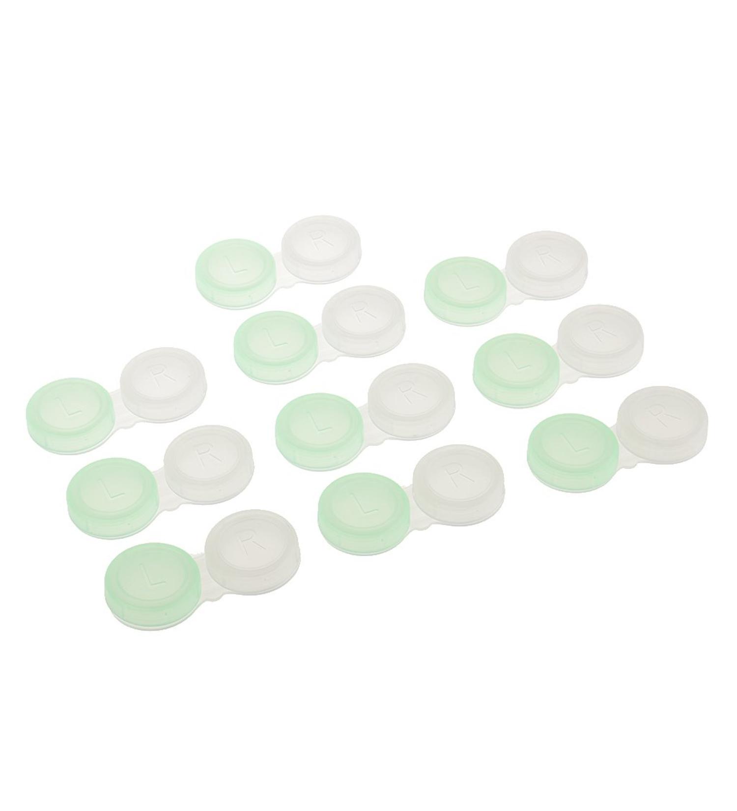 SM SunniMix 10pcs Green Transparent Contact Lens Case - Durable Storage Containers for Safe Lens Care - Buy Online on GoSupps.com