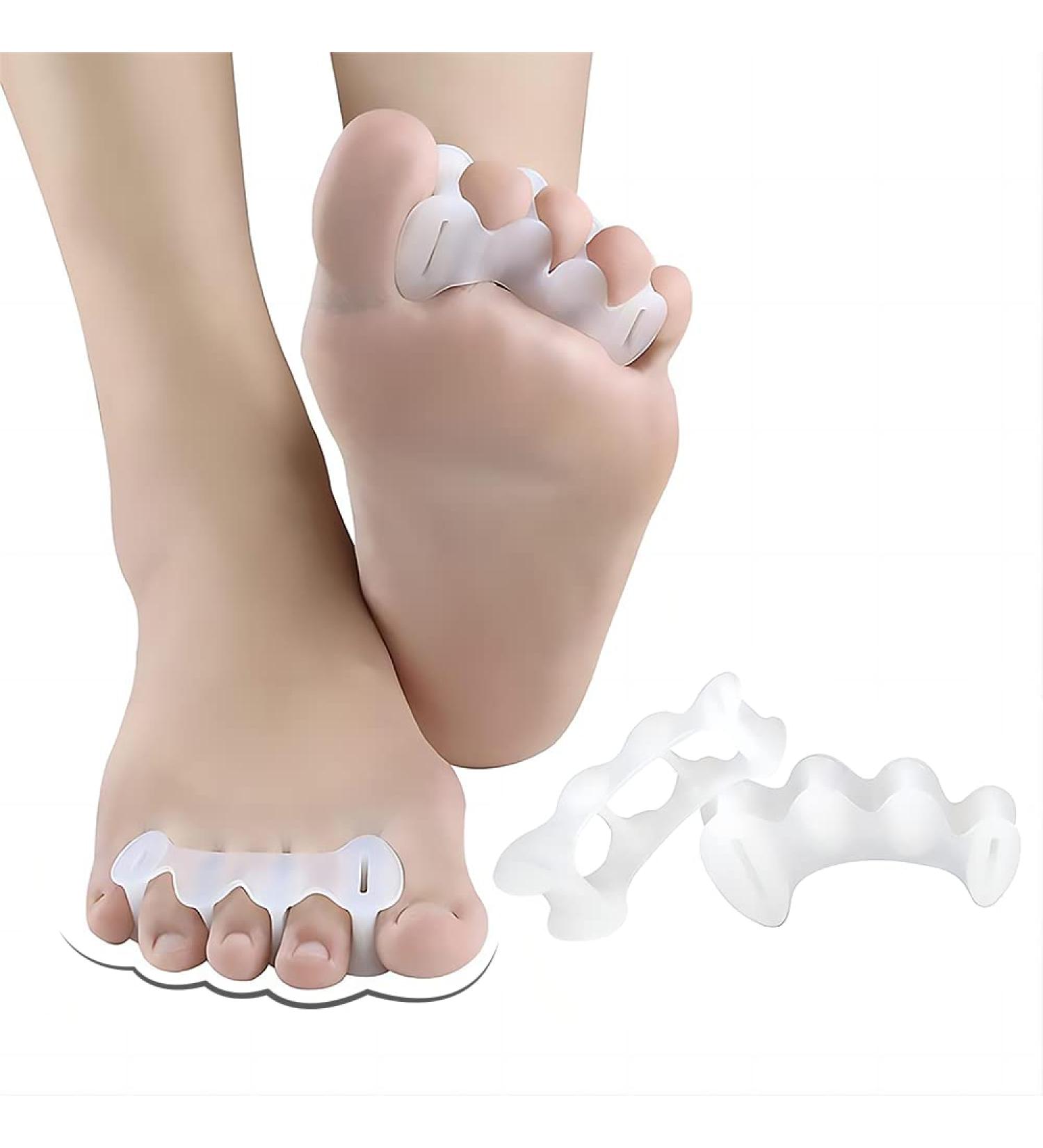 COSYSILK Toe Separators & Bunion Pads - Toe Spacers for Men and Women with Hammertoes, Bunions, Plantar Fasciitis - Buy Online on GoSupps.com