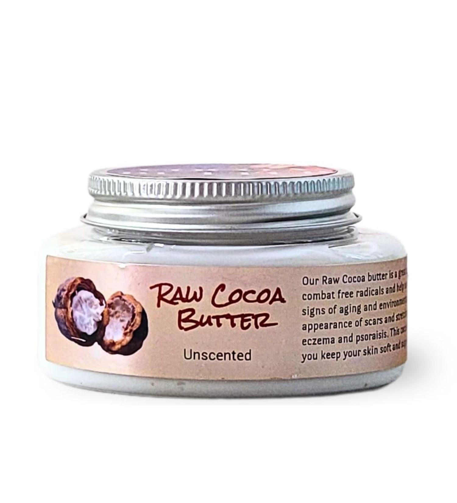 Buy Raw Cocoa Butter Body Butter Unscented | Organic Moisturizer for All Skin Types - International Shipping Available - Buy Online on GoSupps.com
