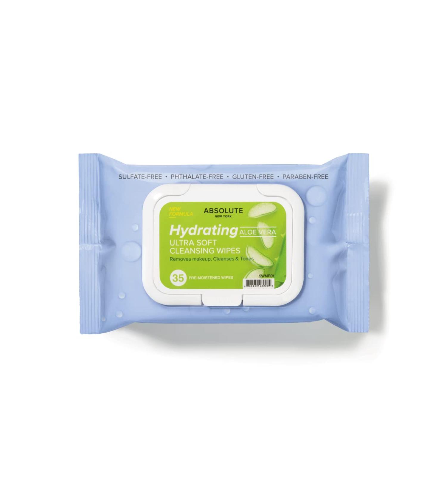 Absolute New York Ultra Soft Cleansing Wipes Aloe Vera (Aloe Vera)