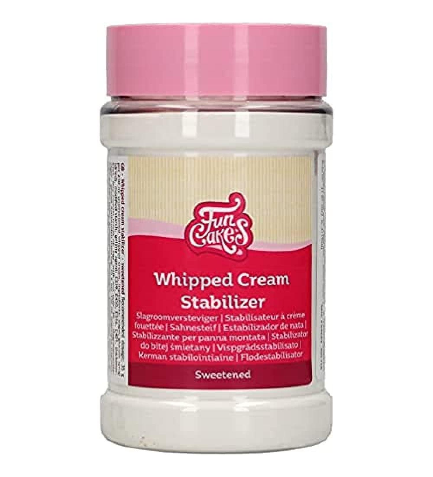 FunCakes Whipped Cream Stabilizer - Sweetened: Sweetened Stabilizing Powder Keeps Whipped Cream Stiff Ready To Use 150 g.