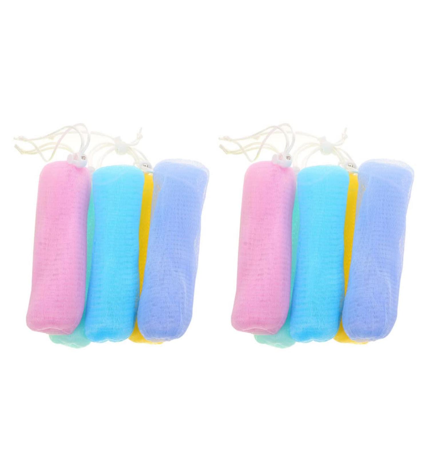 Mikinona 10pcs Foaming Soap Mesh Bag Soap Pouch Saver Soap Foaming Net Soap Sleeve Holder Soft Foam Net 14.5x5cm As Shown 1 - Buy Online on GoSupps.com