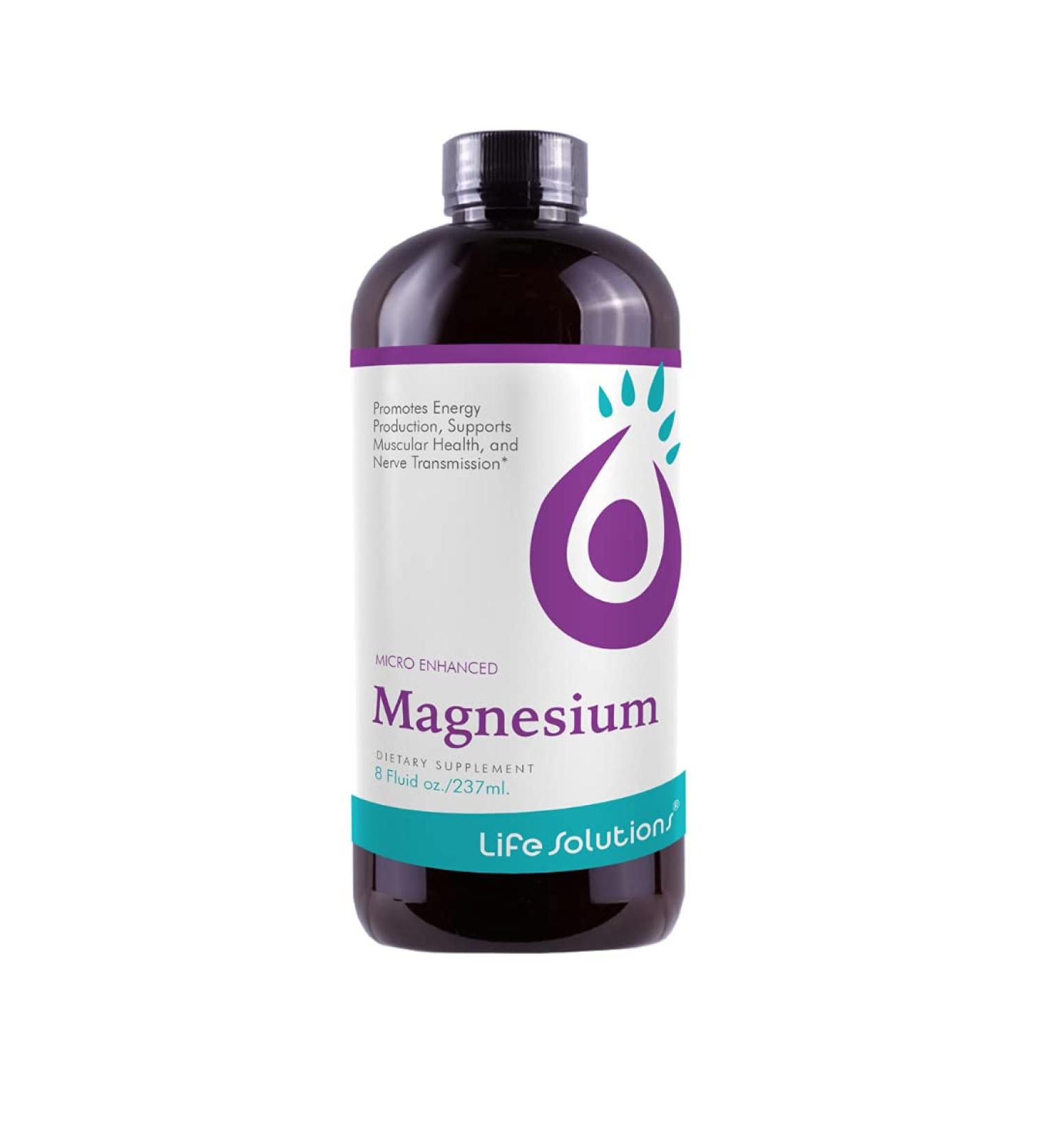 Life Solutions Liquid Magnesium - High Absorption Liquid Magnesium Citrate Supplement for Muscle Relaxation Sleep Support & Stress Relief 8 Floz - Easy to - Buy Online on GoSupps.com