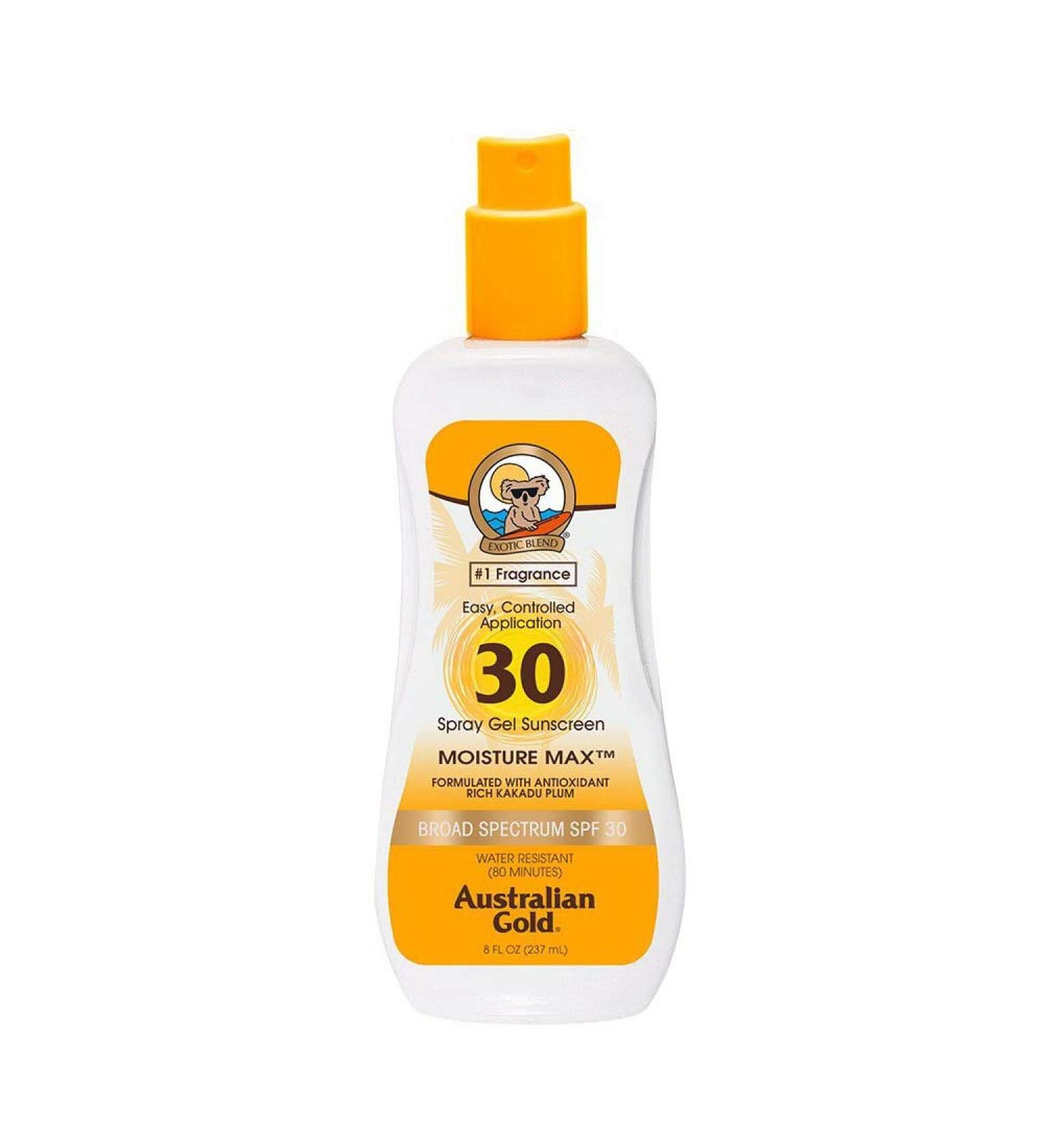 Australian Gold Spf30 Spray Gel Ultimate Hydration 8 Ounce (235ml) (3 Pack)