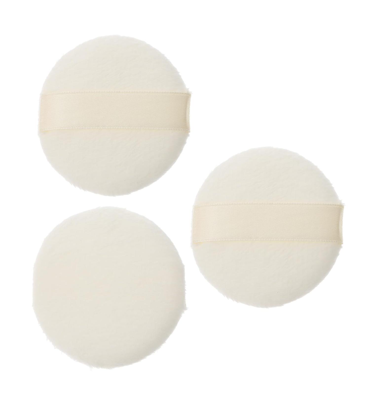 Ultraich Velor Powder Quack - 3 Pieces 6.4 cm Round Fluffy Tumbling Applicator for Loose Face & Baby Powder | Washable Makeup Tool - Buy Online on GoSupps.com