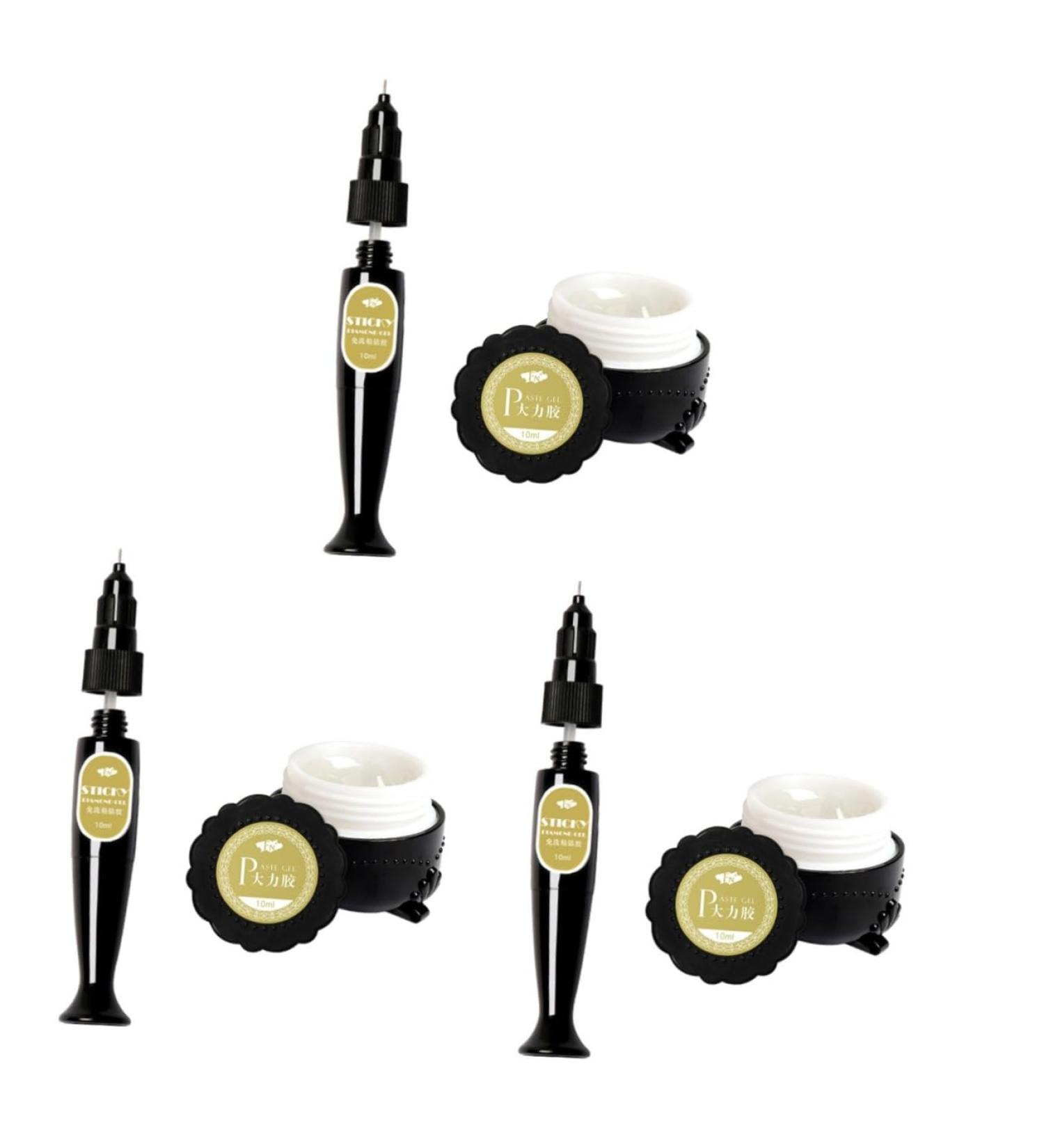 DOITOOL 3 Sets Nail Paste Gel Nails Gel Nail Drill Glue Nail Art Extension Builder Nail Accessories Toenails Jewel Glue Scrpbooking Glue Stick Filling Glue Pen Manicure Second Generation - Buy Online on GoSupps.com