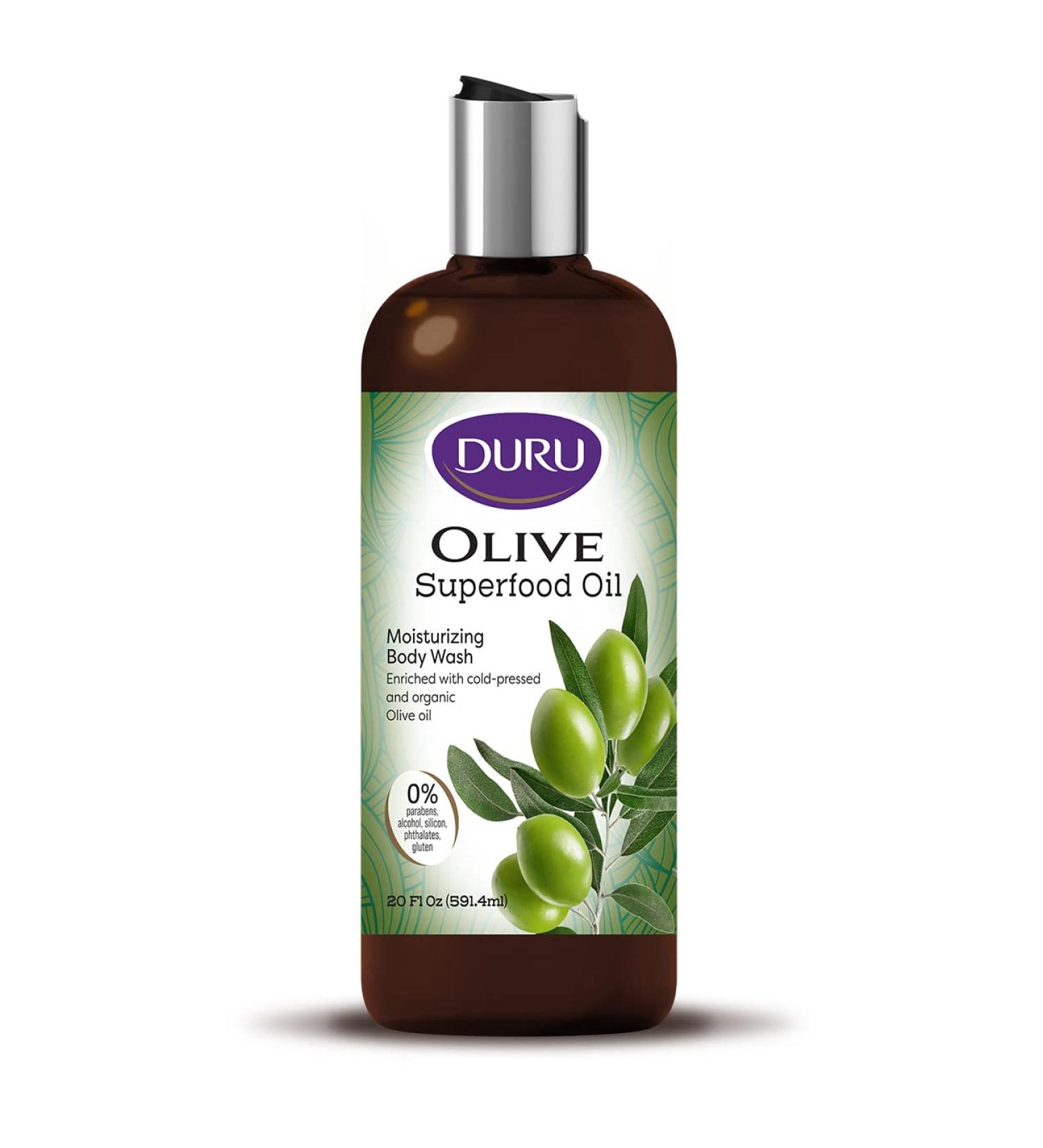 Duru Olive Oil Body Wash | Gentle Moisturizing Shower Gel for Sensitive Skin | Paraben Alcohol Silicone & Gluten Free - Buy Online on GoSupps.com